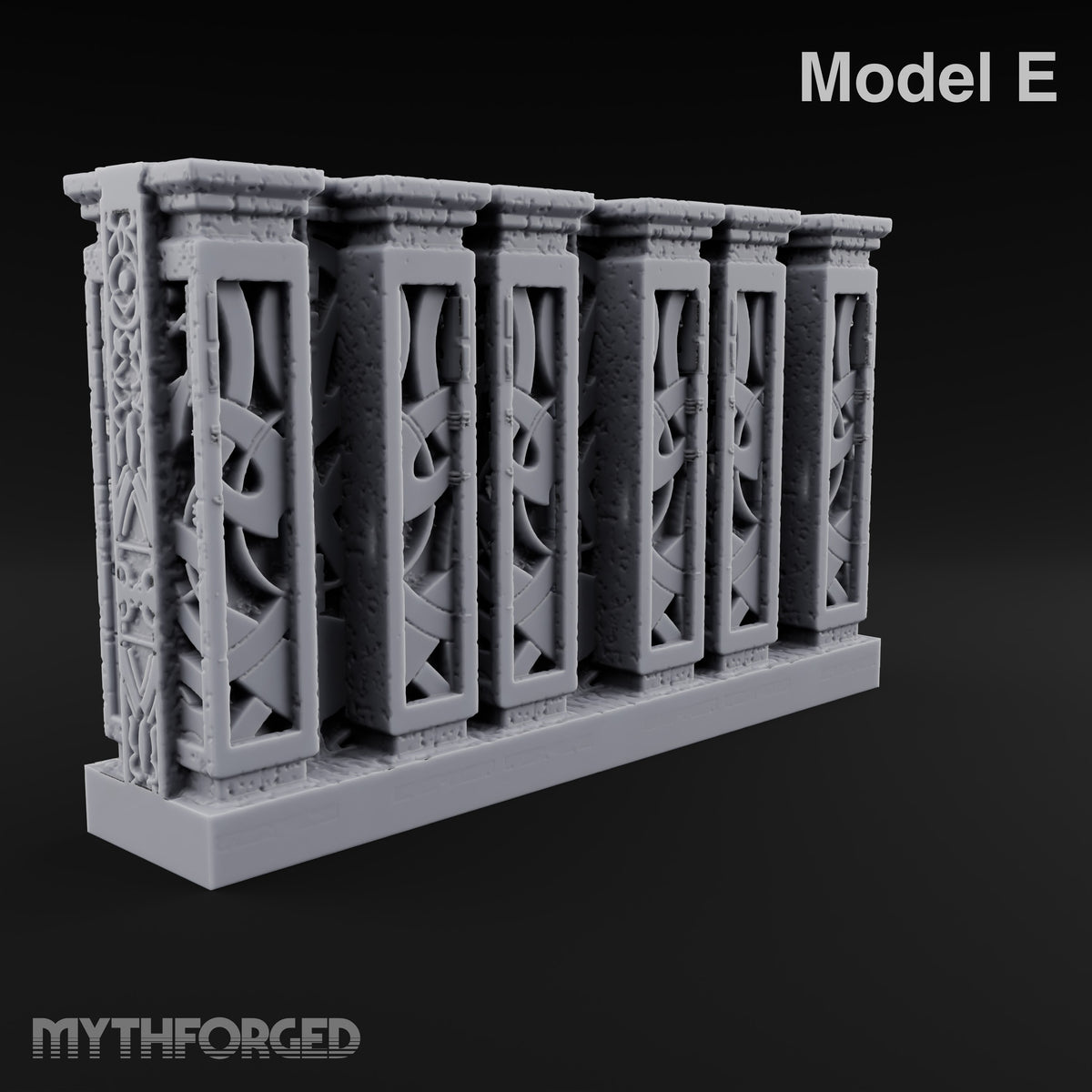 Filigree Fortifications Gothic Ornate Wall or Gate E