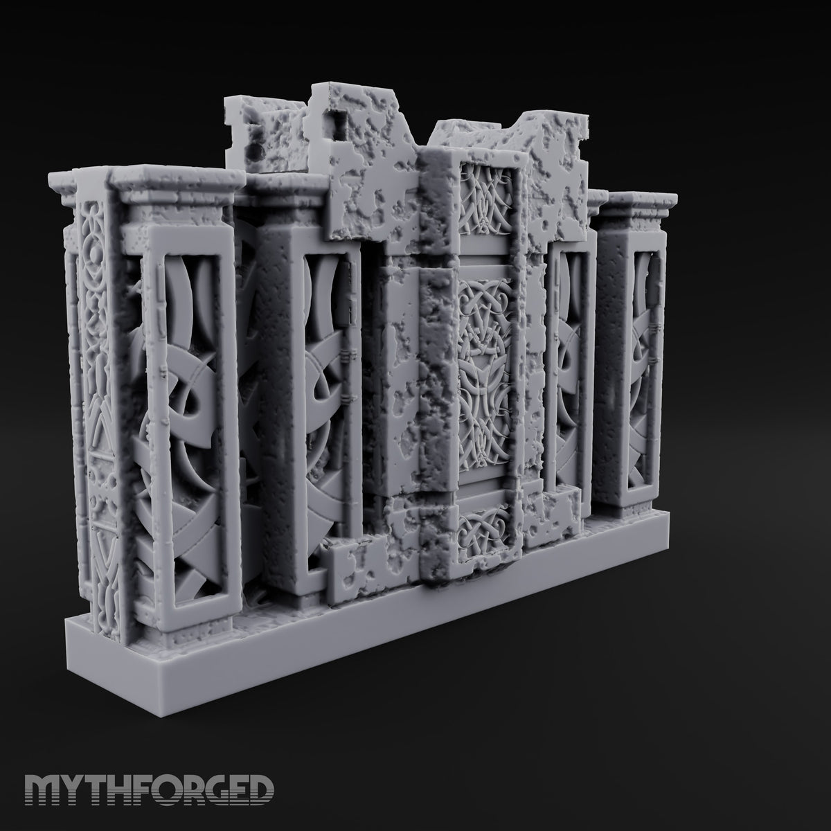 Filigree Fortifications Gothic Ornate Wall or Gate F