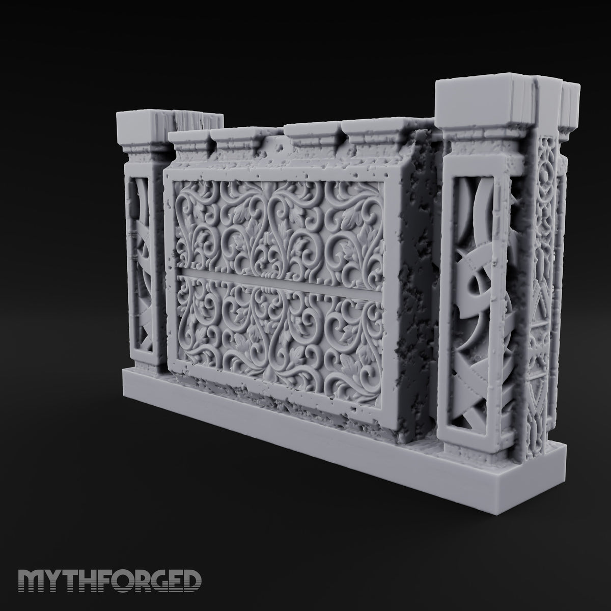 Filigree Fortifications Gothic Ornate Wall or Gate G