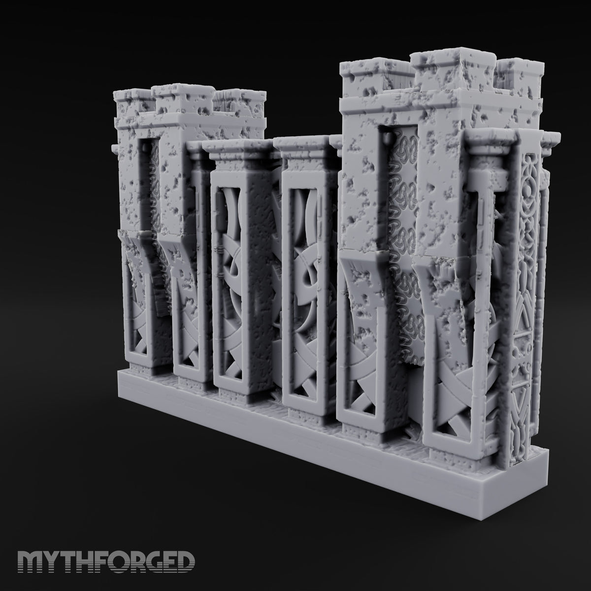 Filigree Fortifications Gothic Ornate Wall or Gate H