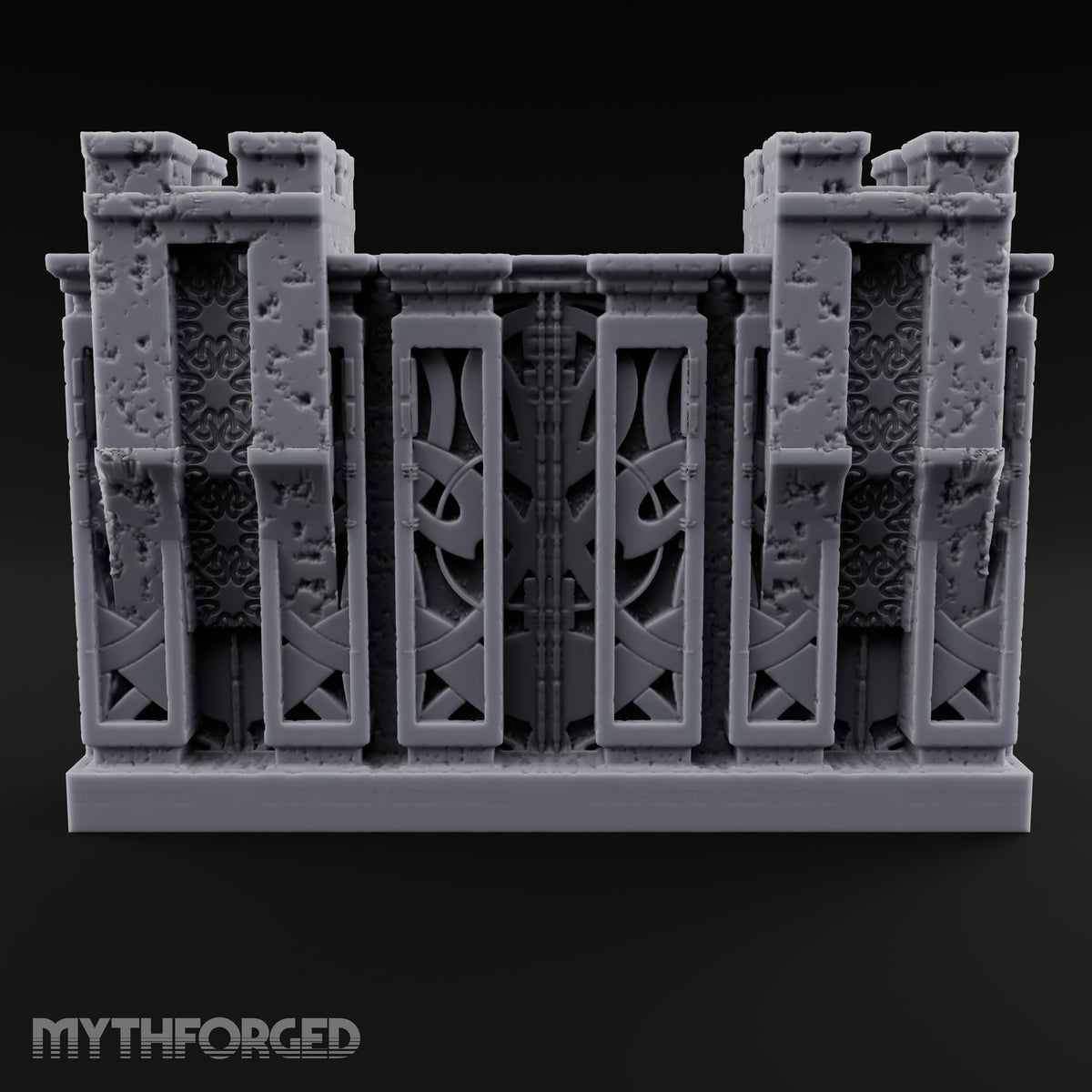 Filigree Fortifications Gothic Ornate Wall or Gate H
