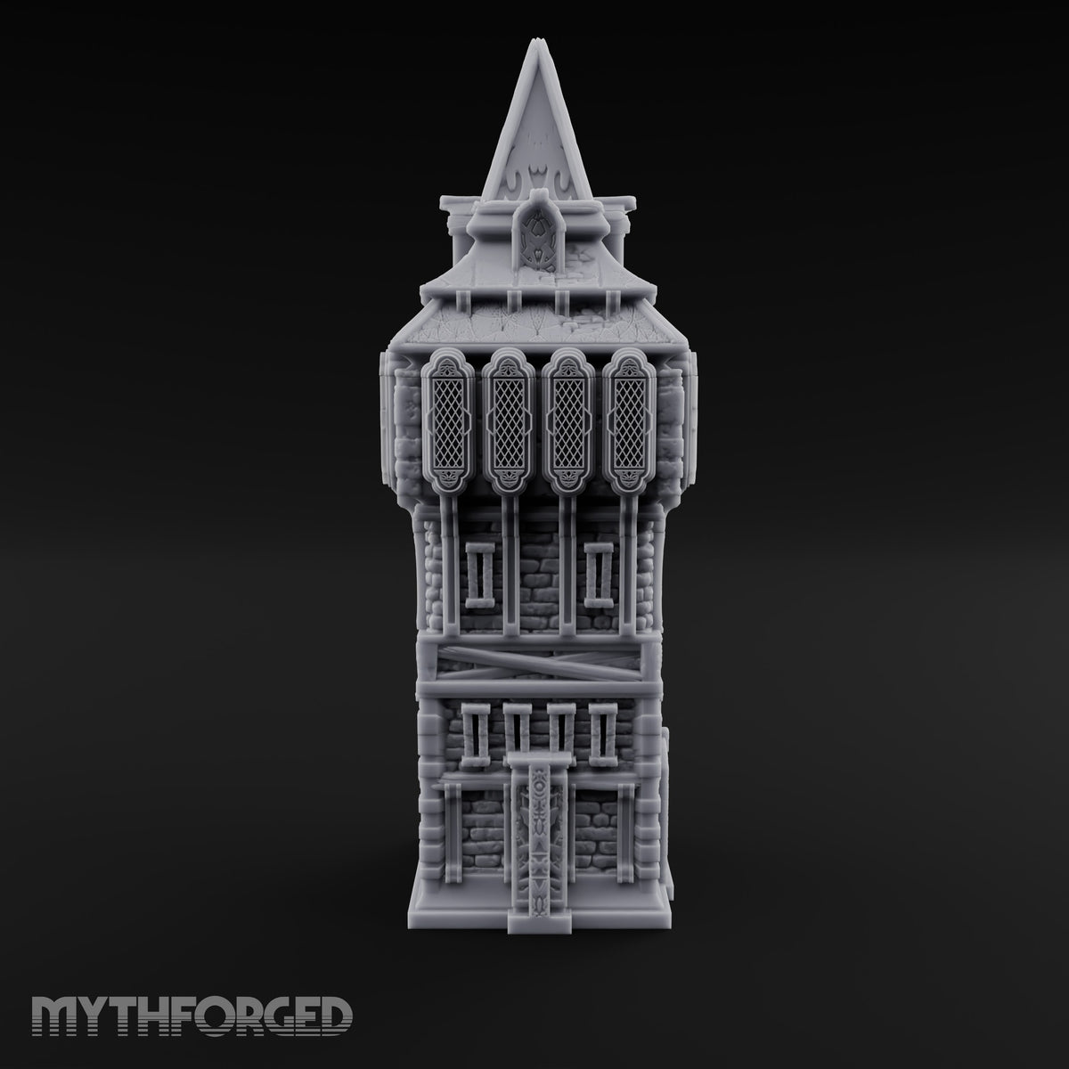 Top-Heavy and Proud of It Gothic Timber and Stone Watchtower