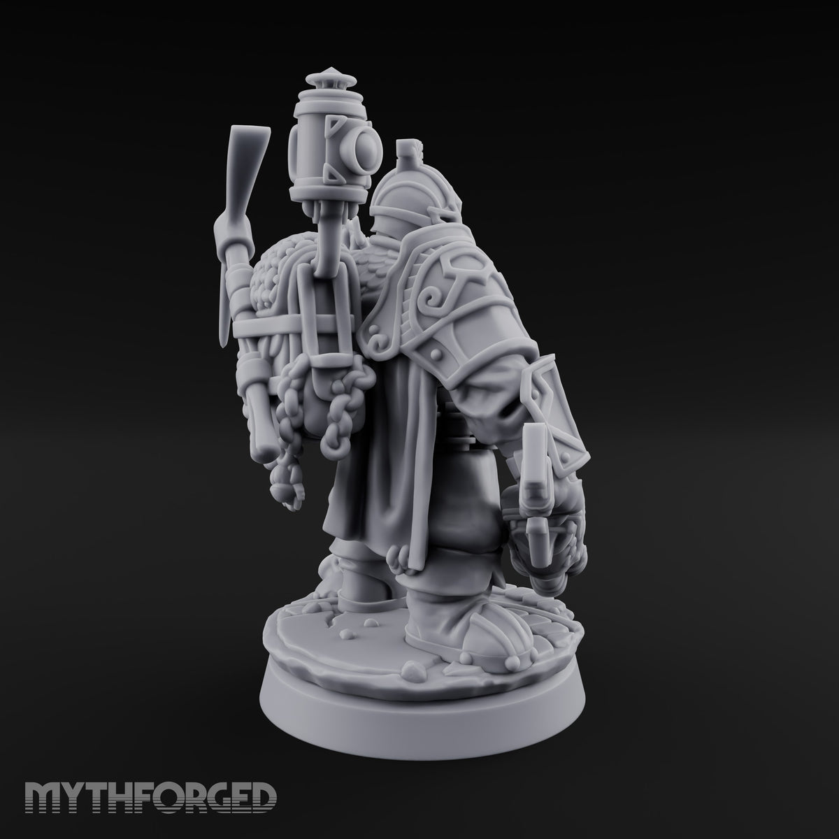Ready to Breach Dwarf Saboteur Miniature for Dungeons and Dragons, Pathfinder or other TTRPGs