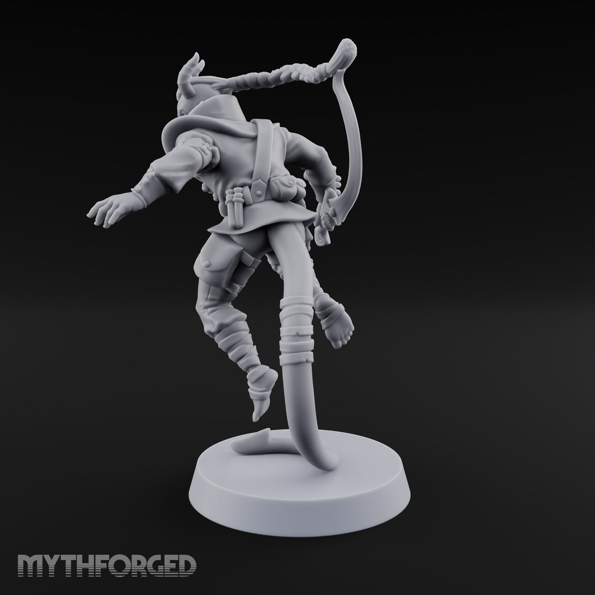 Two Tails, One Braid Tiefling Rogue