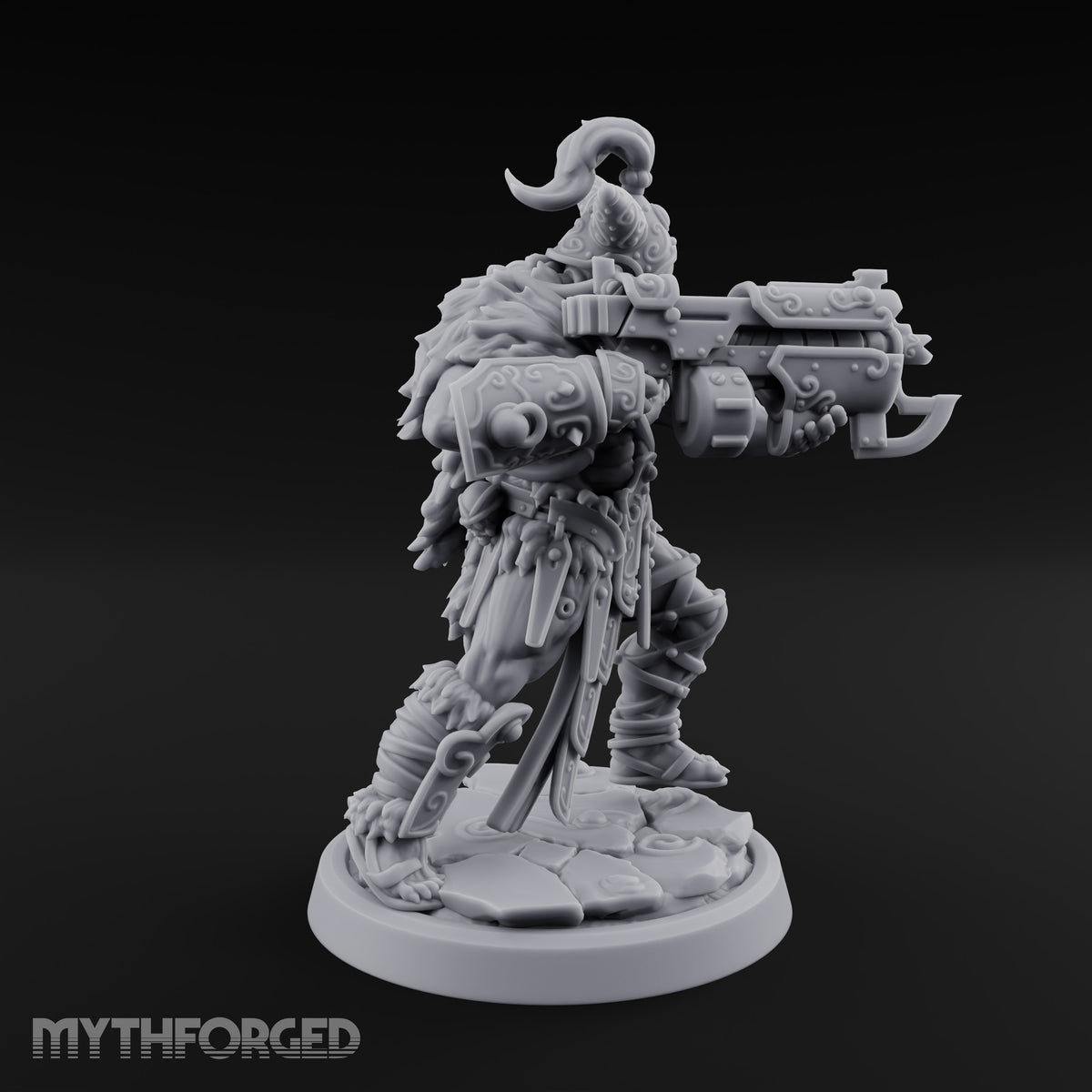 Old Runes, New Firepower Space Orc Heavy Warrior F