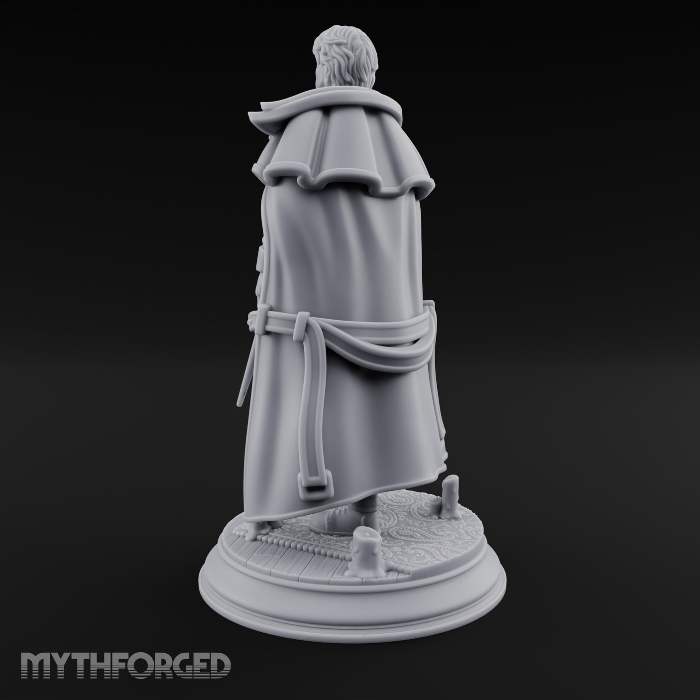 Tome And Wand Human Wizard Miniature for Dungeons and Dragons, Pathfinder or other TTRPGs