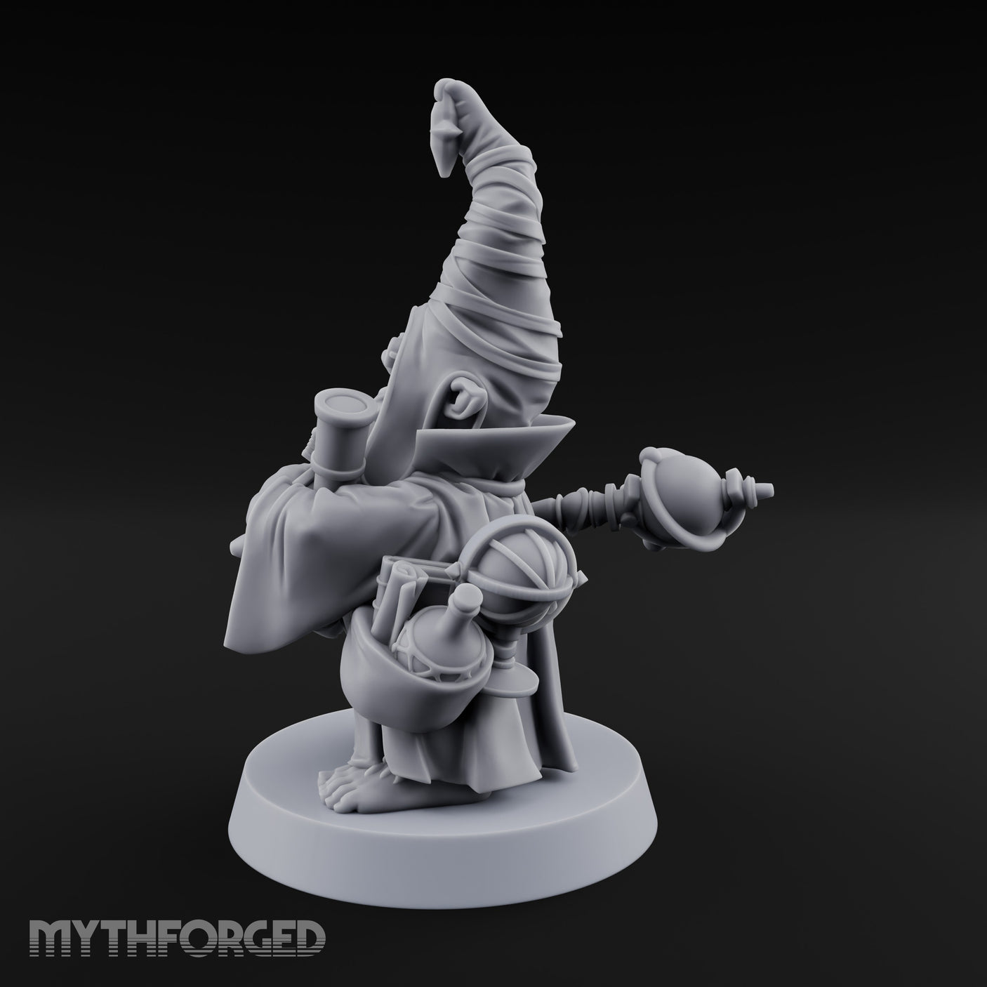 Tome Clutching Halfling Scholar Miniature for Dungeons and Dragons, Pathfinder or other TTRPGs