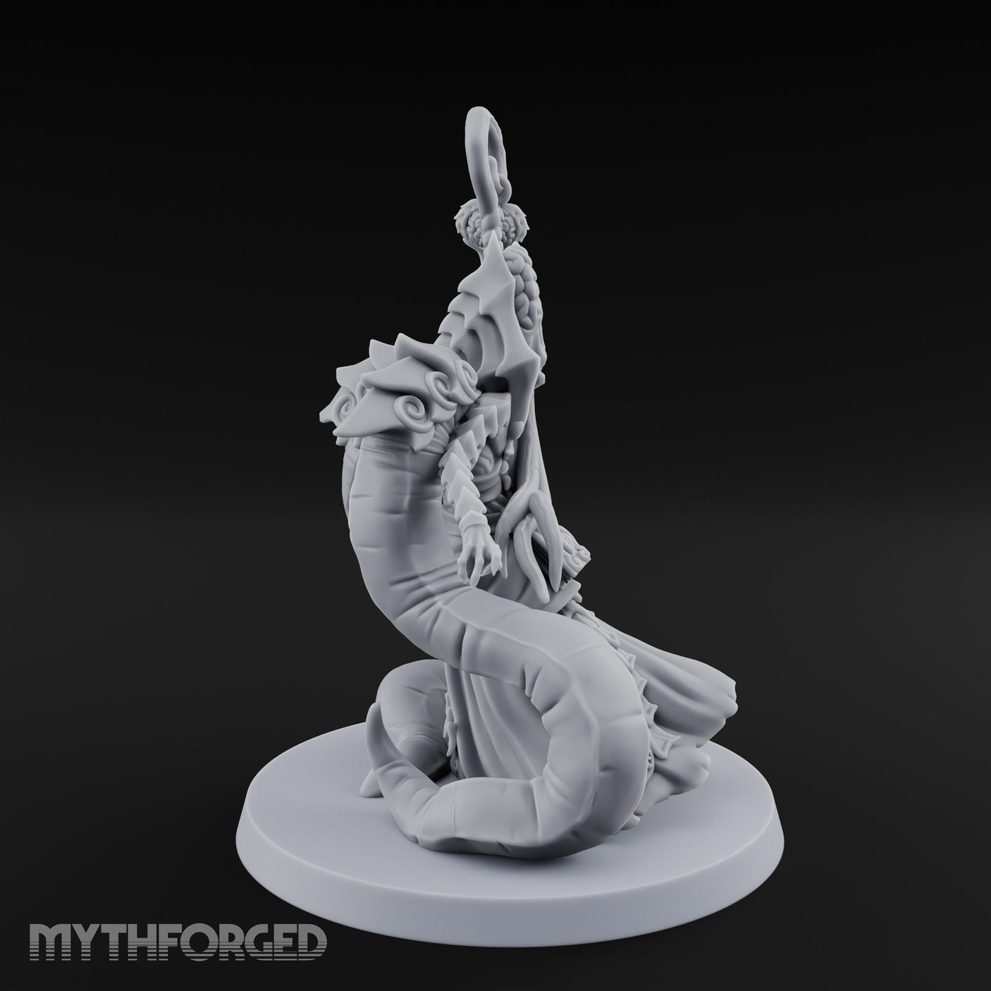 Tome Clutching Ilithid Mage Miniature for Dungeons and Dragons, Pathfinder or other TTRPGs