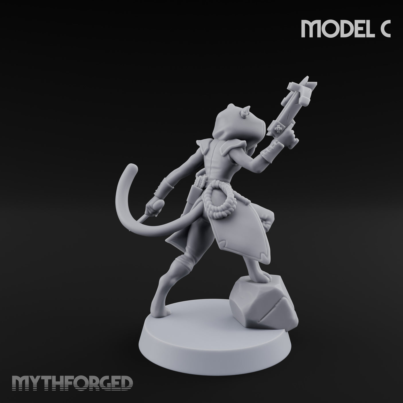 Torch And Map Bearing Tomb Raider C Miniature for Dungeons and Dragons, Pathfinder or other TTRPGs