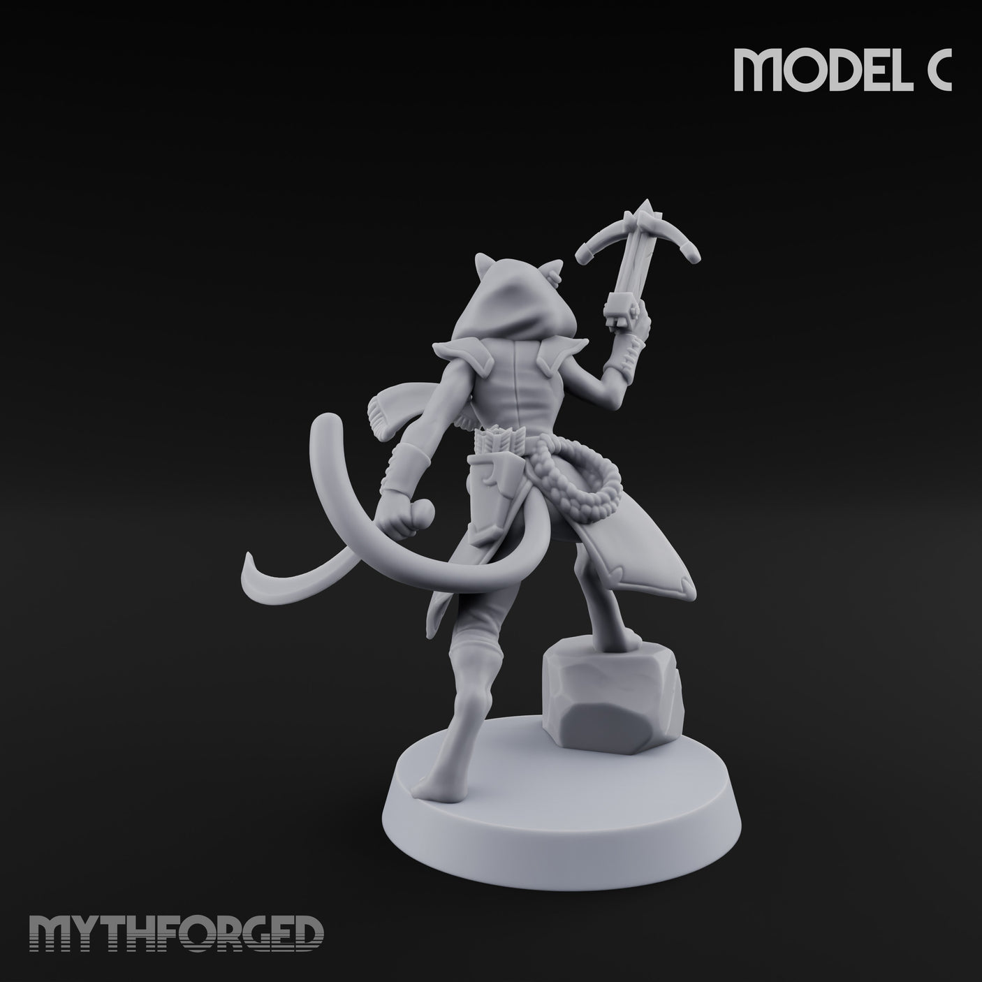 Torch And Map Bearing Tomb Raider C Miniature for Dungeons and Dragons, Pathfinder or other TTRPGs