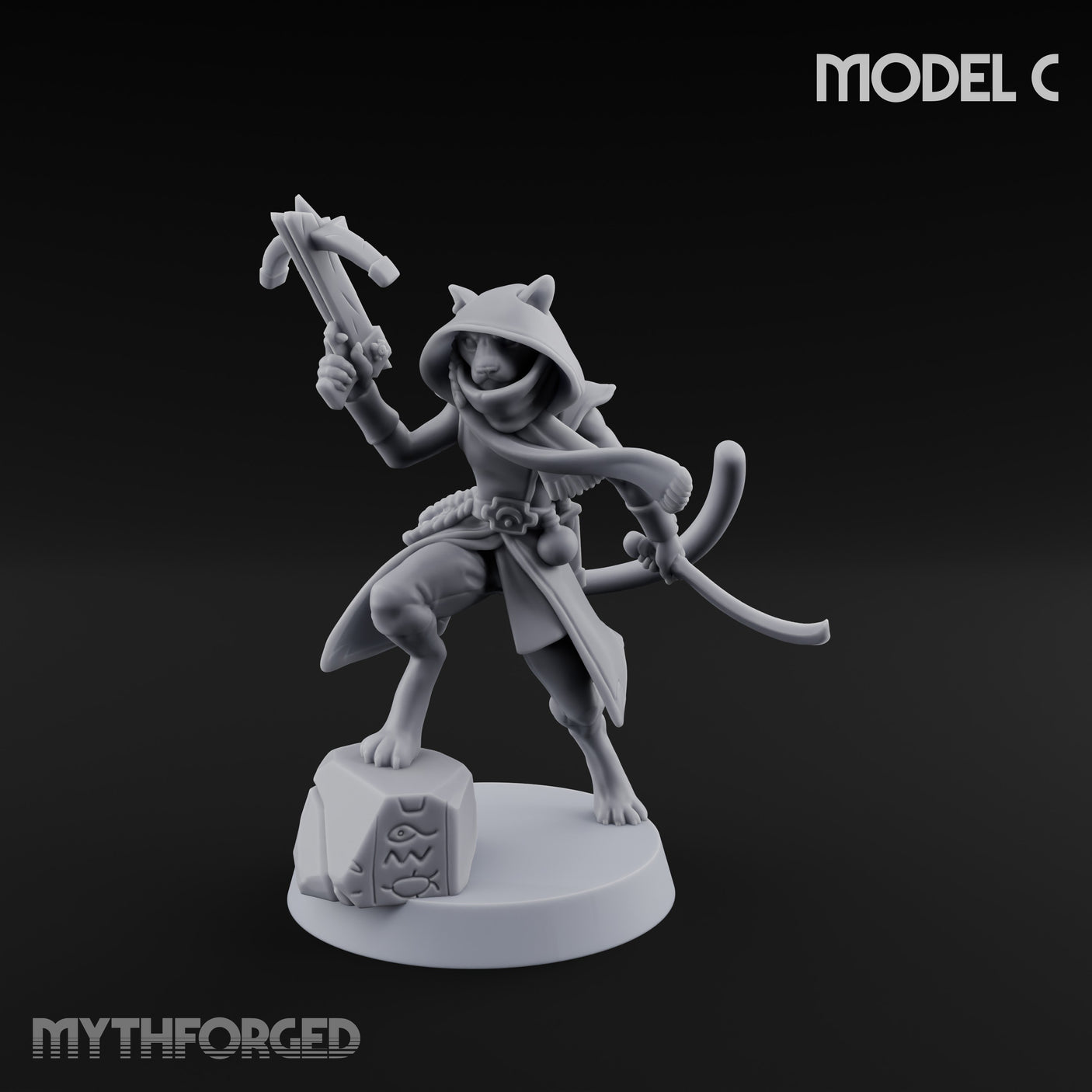 Torch And Map Bearing Tomb Raider C Miniature for Dungeons and Dragons, Pathfinder or other TTRPGs