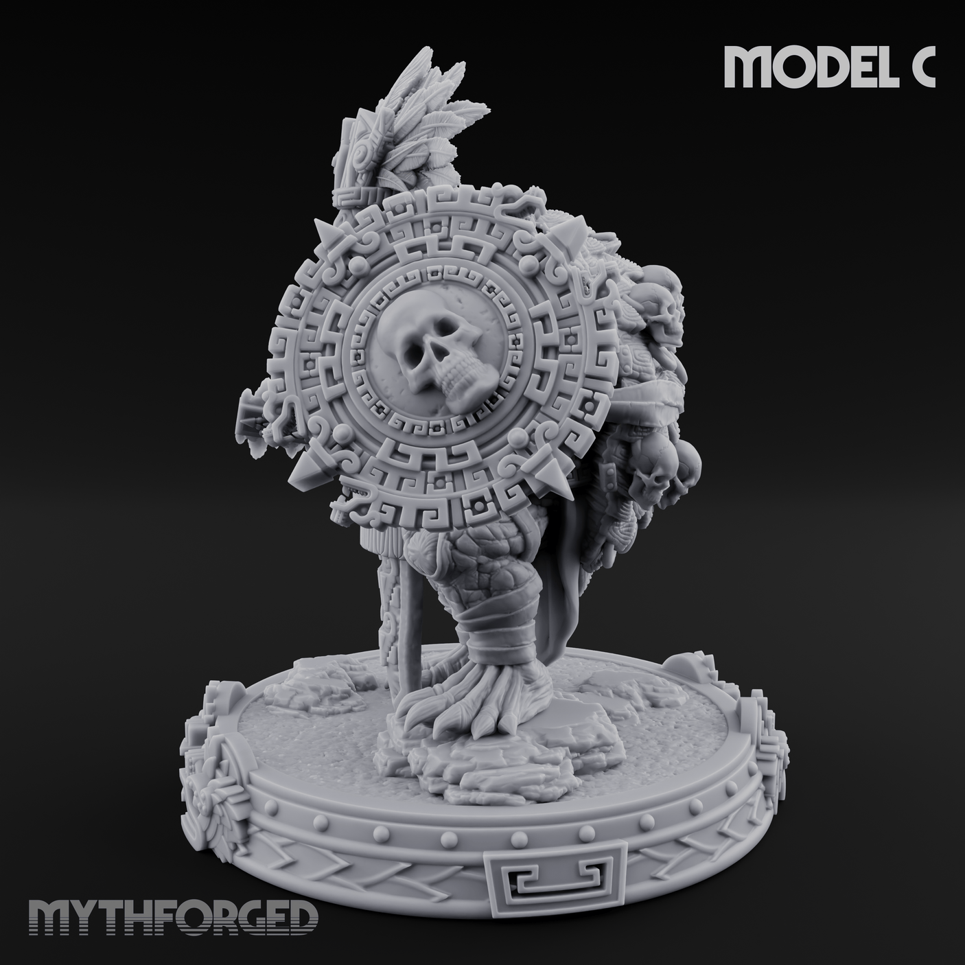 The Skull Shell Tribe C Miniature for Dungeons and Dragons, Pathfinder or other TTRPGs