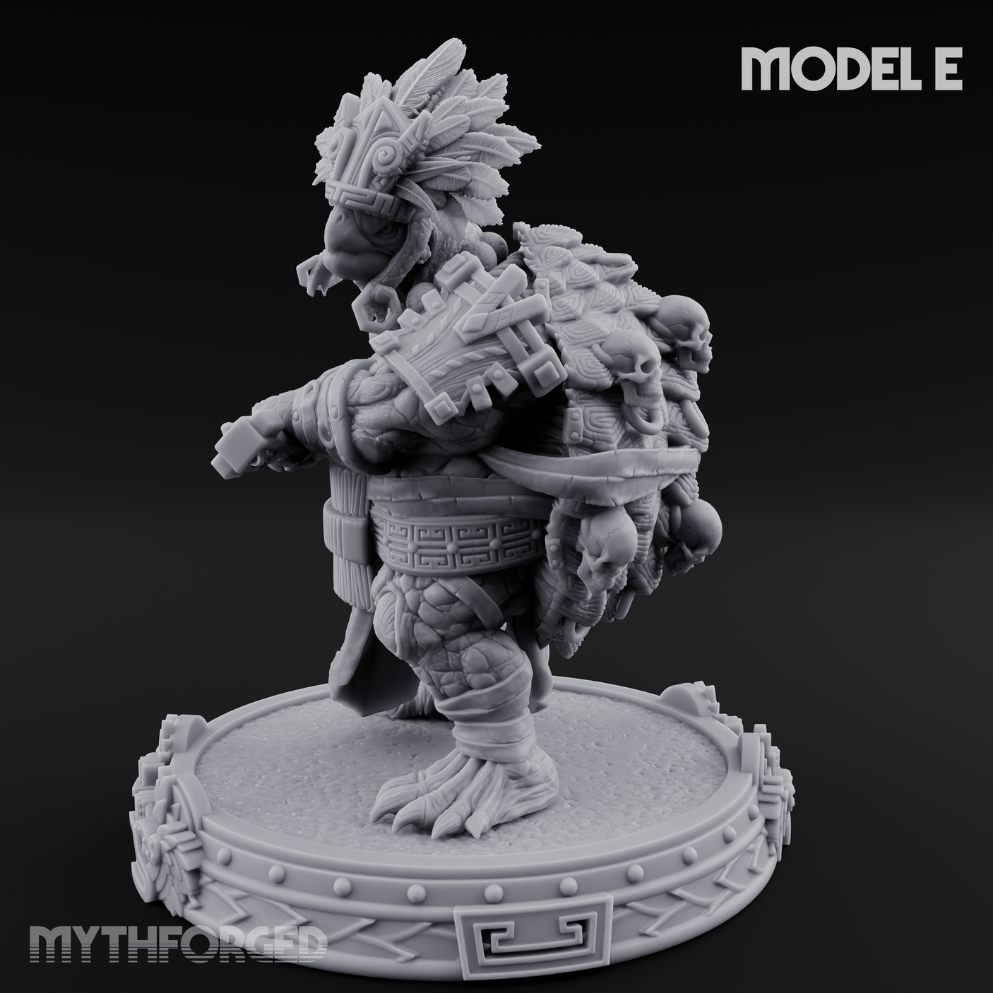 The Skull Shell Tribe E Miniature for Dungeons and Dragons, Pathfinder or other TTRPGs