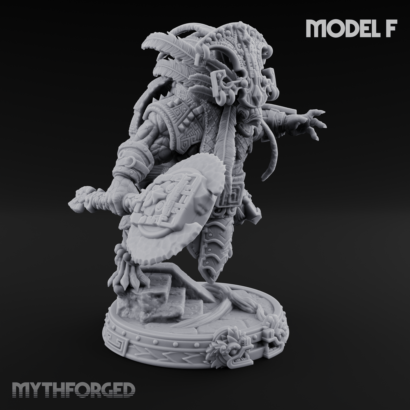 The Skull Shell Tribe Miniature for Dungeons and Dragons, Pathfinder or other TTRPGs
