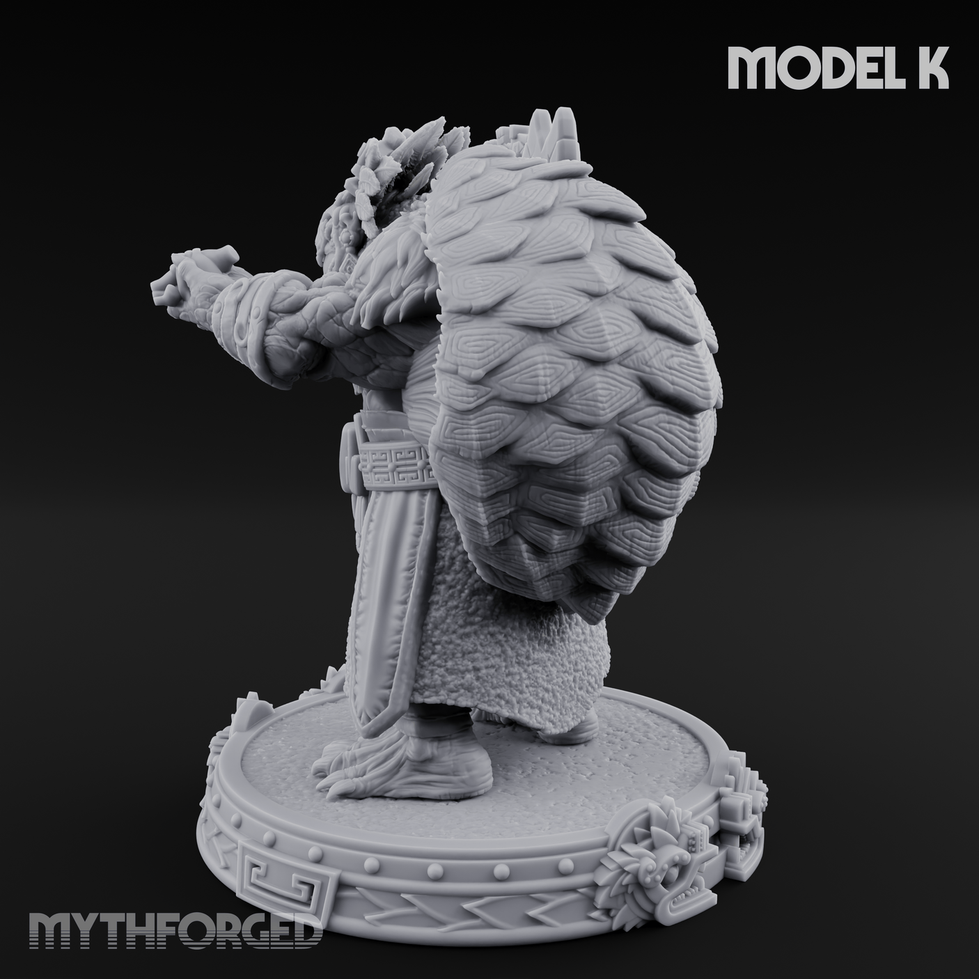 The Skull Shell Tribe K Miniature for Dungeons and Dragons, Pathfinder or other TTRPGs