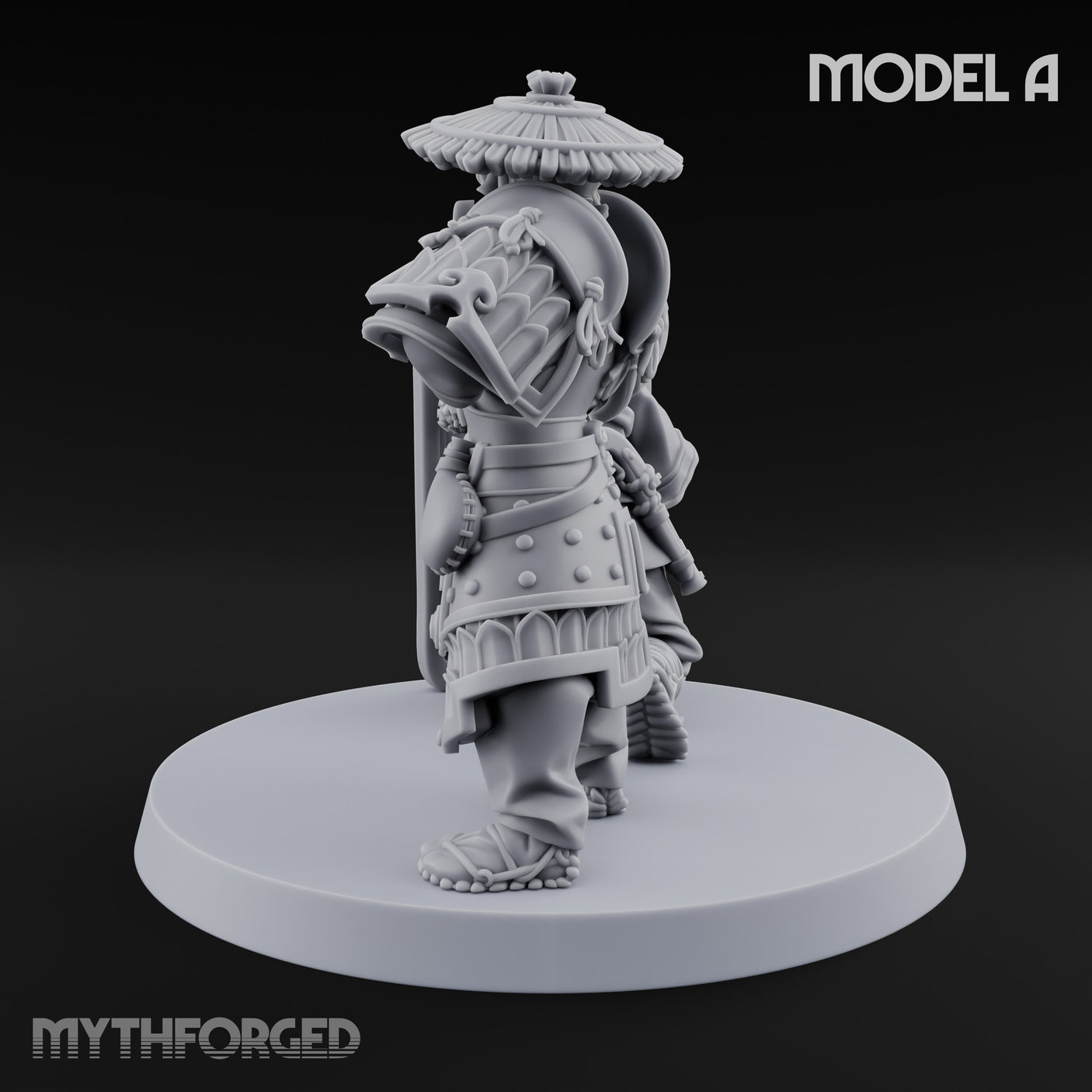 Tower Shield Lugging Ashigaru Shield Bearer A Miniature for Dungeons and Dragons, Pathfinder or other TTRPGs