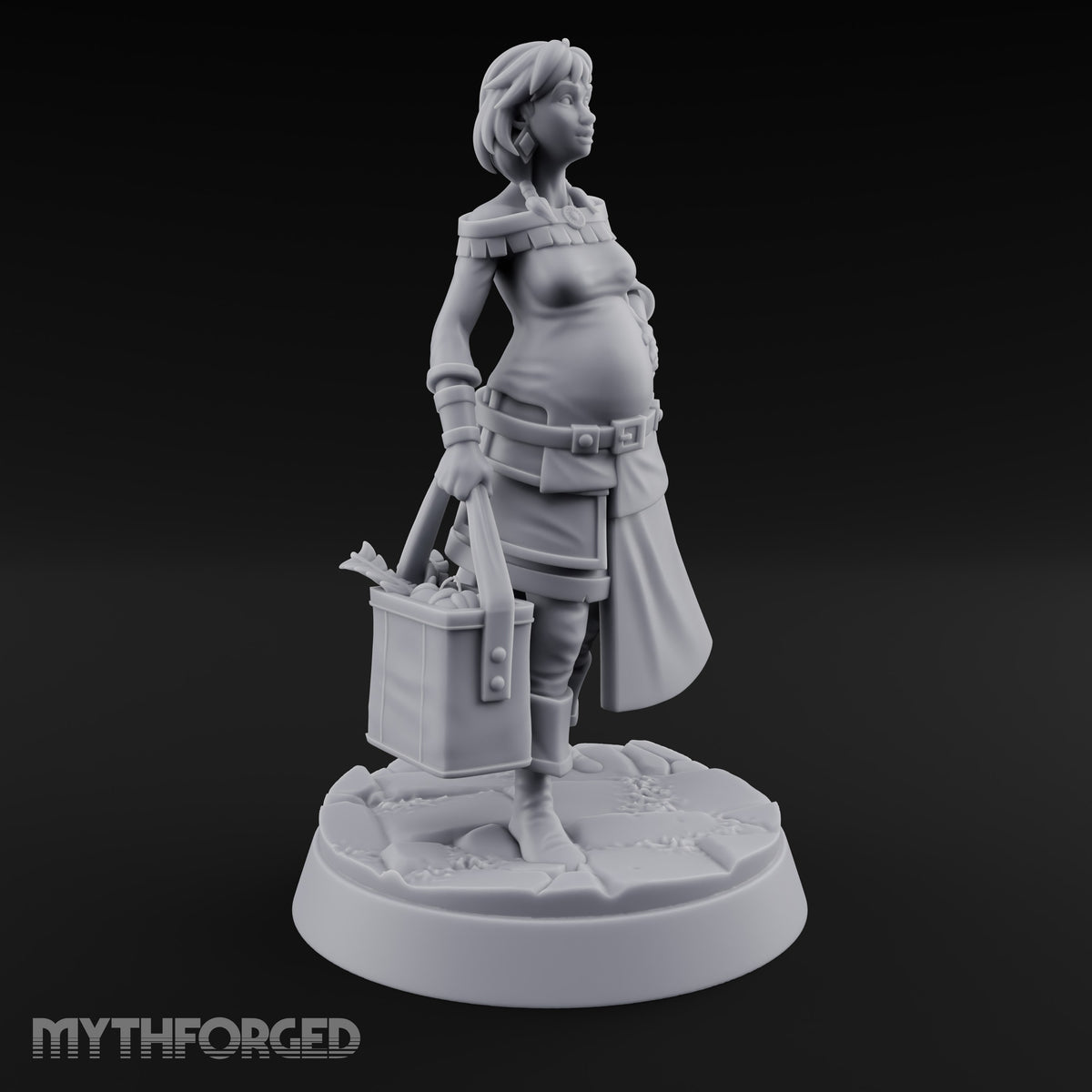 Market Day Crowd Human Townsfolk — D