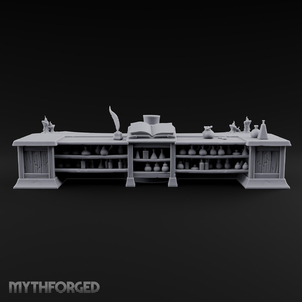 Open Tab, Open Curtains Poison Vendor Shop Terrain B