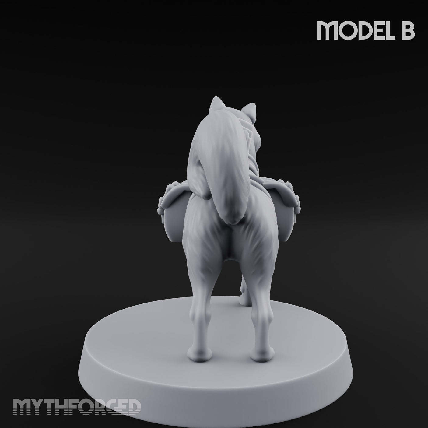 Trench Combat Dog B Miniature for Dungeons and Dragons, Pathfinder or other TTRPGs