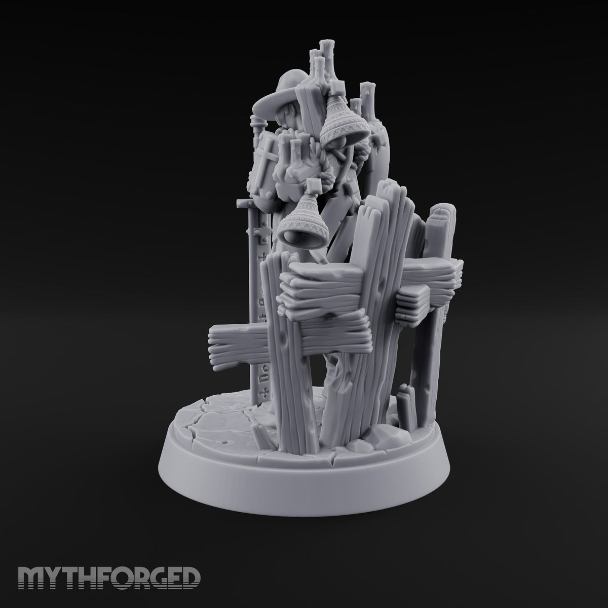 Sword as Sermon Human Trench Preacher Miniature for Dungeons and Dragons, Pathfinder or other TTRPGs