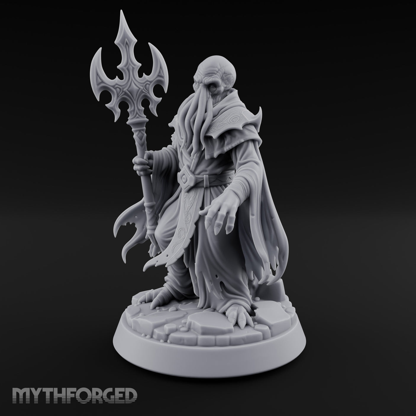 Trident Clutching Mind Flayer Sorcerer