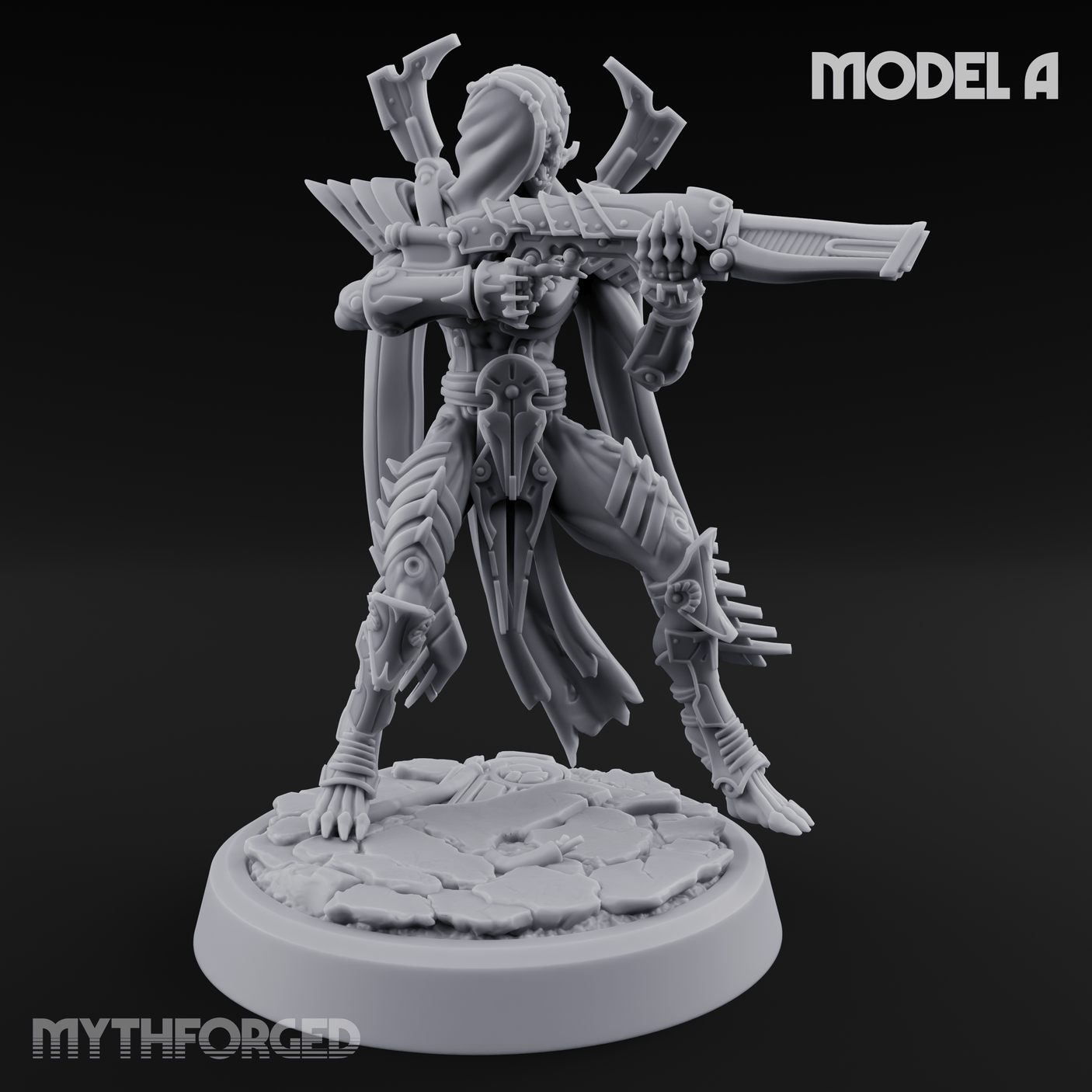Weapons Bristling Elite Corpse Fleet Infantry A Miniature for Dungeons and Dragons, Pathfinder or other TTRPGs