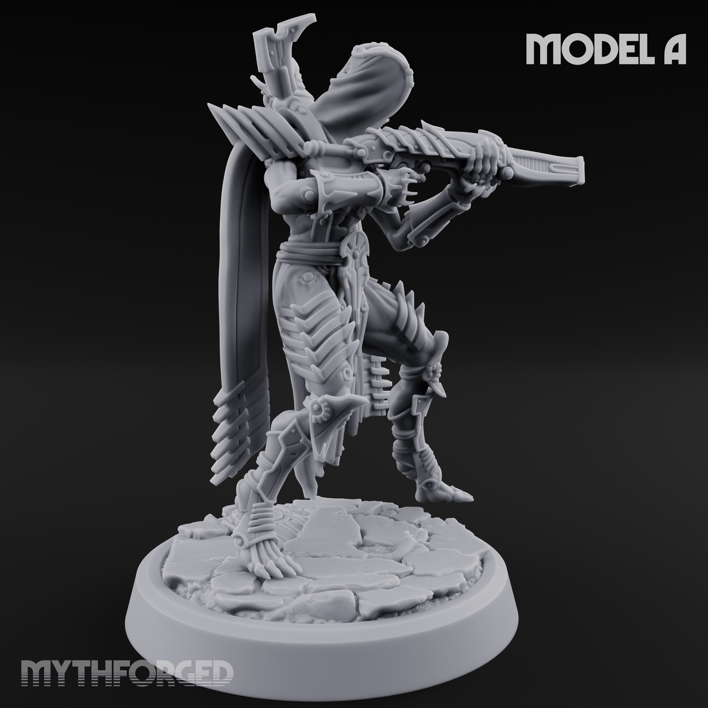 Weapons Bristling Elite Corpse Fleet Infantry A Miniature for Dungeons and Dragons, Pathfinder or other TTRPGs