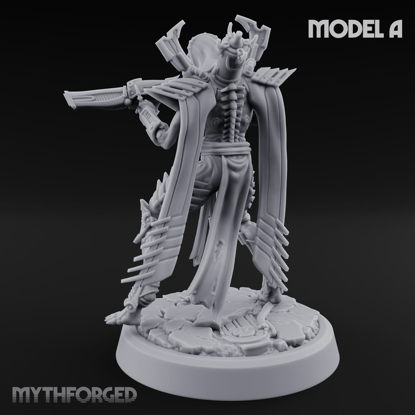 Weapons Bristling Elite Corpse Fleet Infantry A Miniature for Dungeons and Dragons, Pathfinder or other TTRPGs
