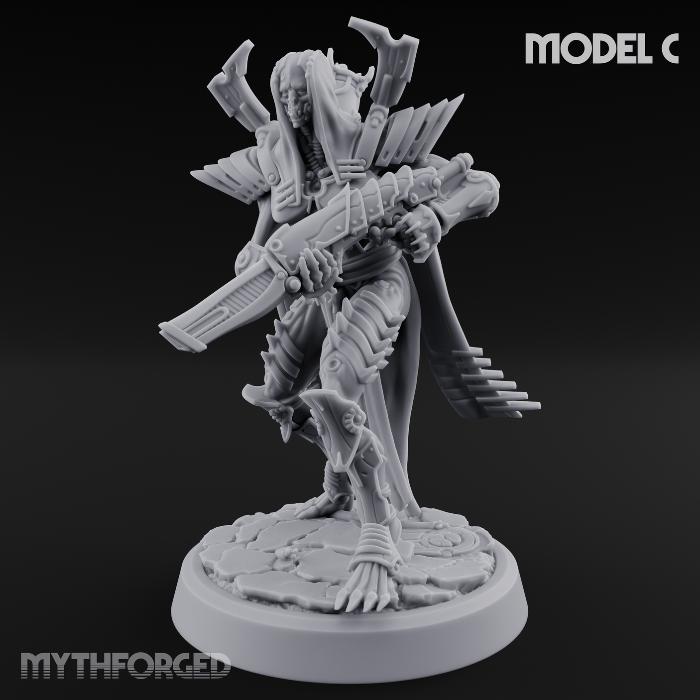 Weapons Bristling Elite Corpse Fleet Infantry Miniature for Dungeons and Dragons, Pathfinder or other TTRPGs