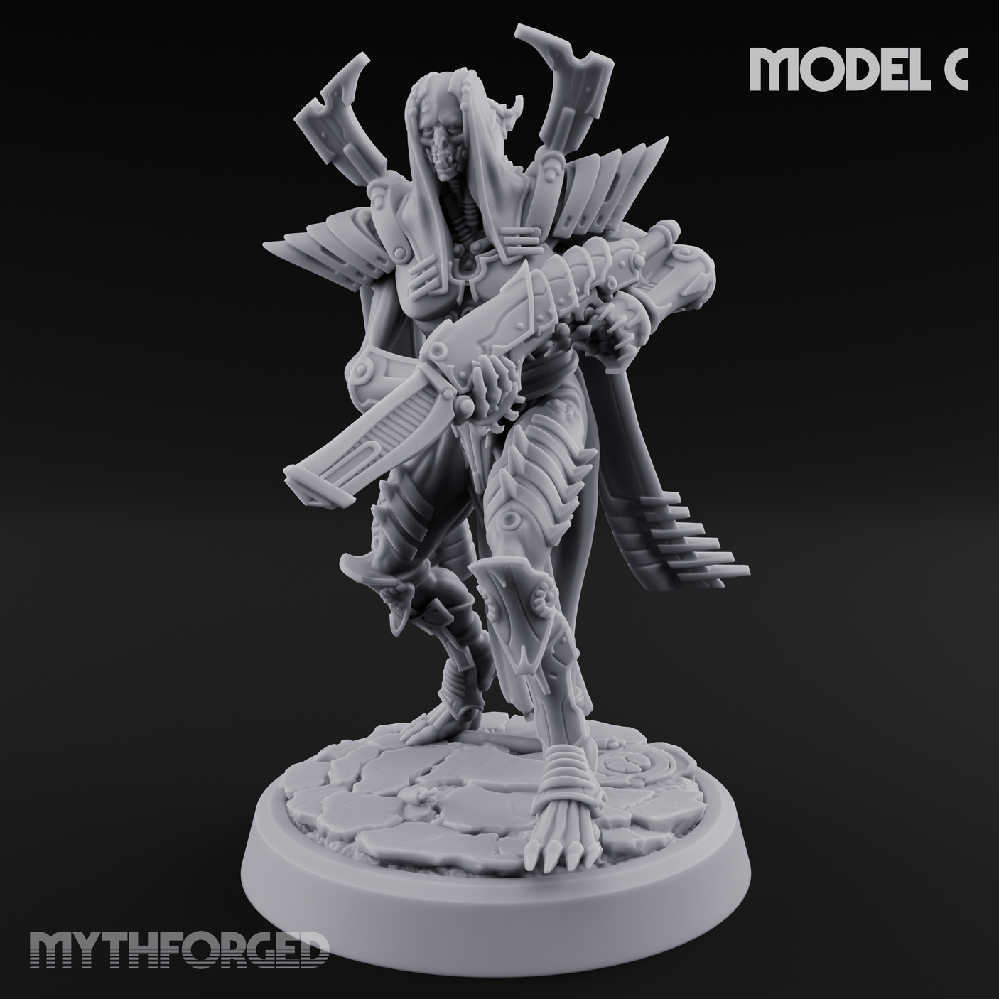 Weapons Bristling Elite Corpse Fleet Infantry Miniature for Dungeons and Dragons, Pathfinder or other TTRPGs