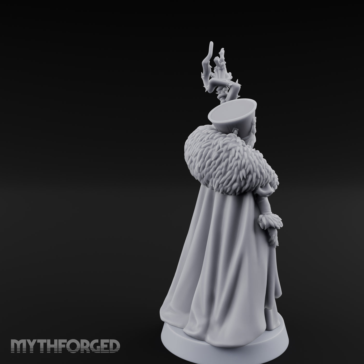 Frost Conjuring Winter Tsarina Miniature for Dungeons and Dragons, Pathfinder or other TTRPGs