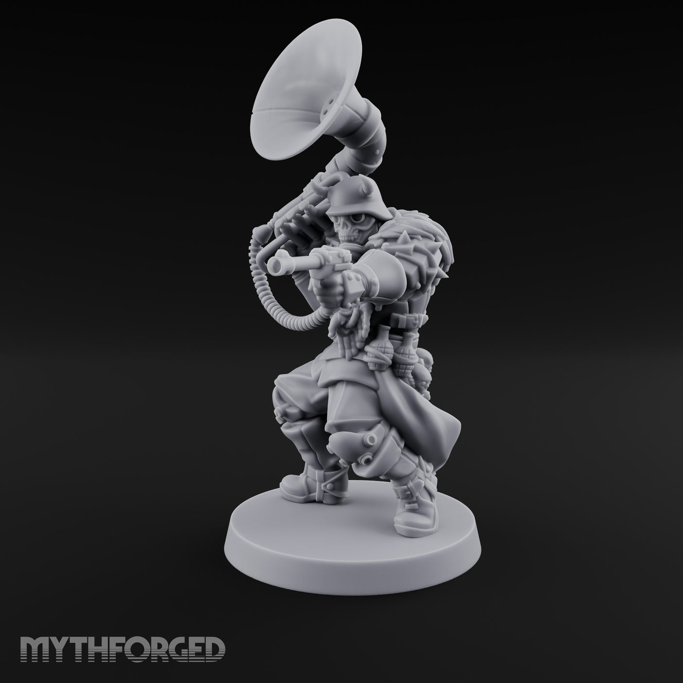Tuba Blasting Crouching Skeleton Trooper Musician gallery 9