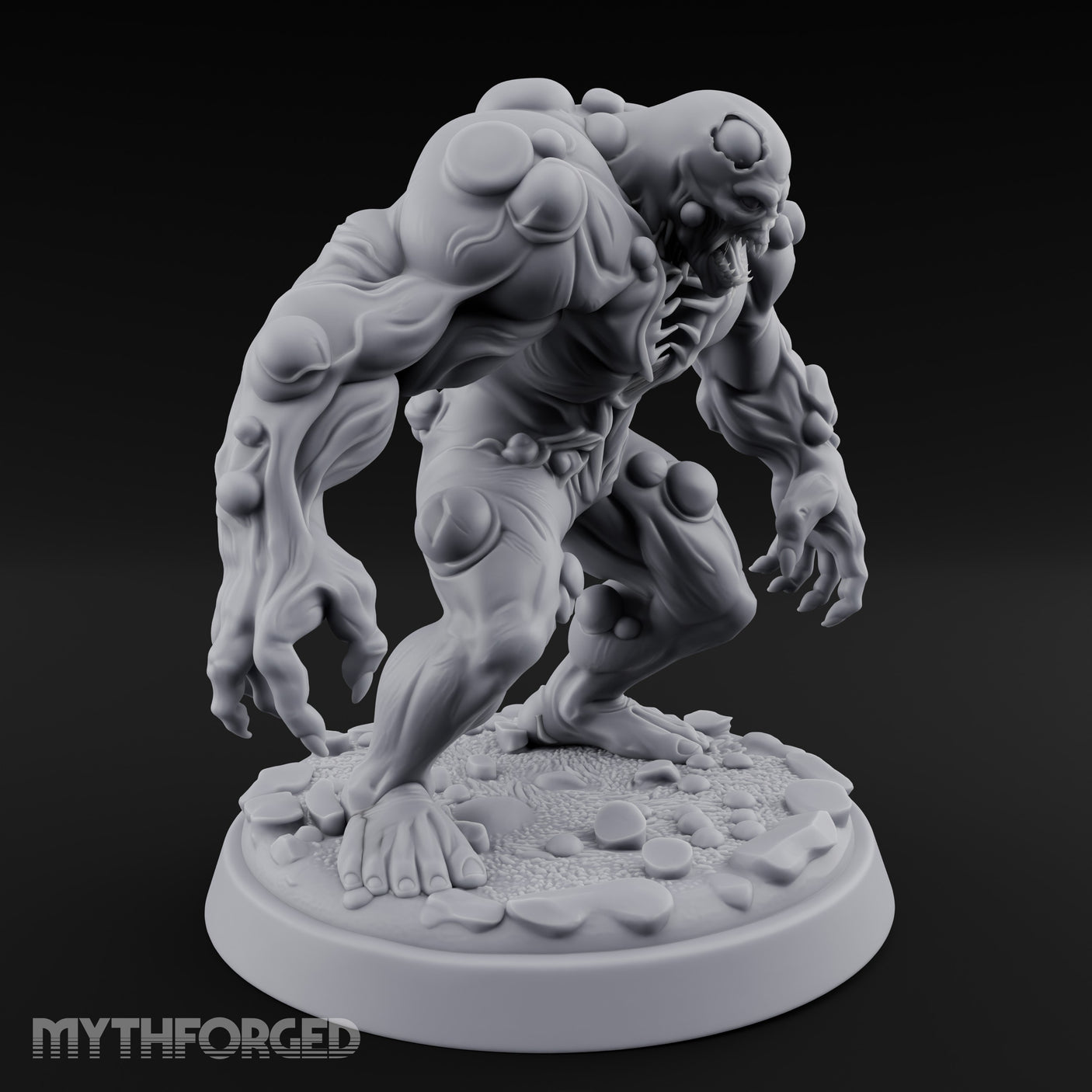 Tumour Riddled Pouncing Mutant Aberration Miniature for Dungeons and Dragons, Pathfinder or other TTRPGs