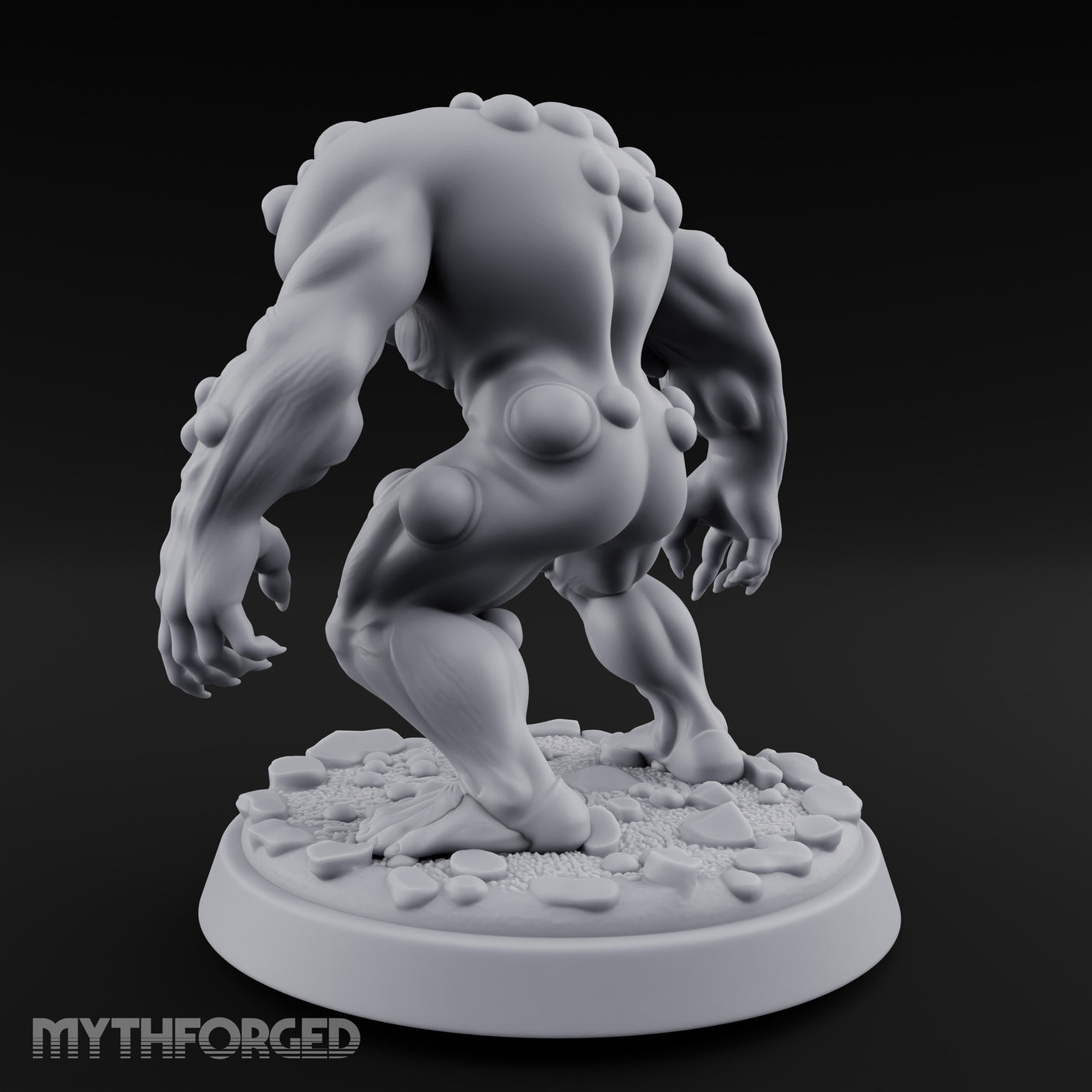 Tumour Riddled Pouncing Mutant Aberration Miniature for Dungeons and Dragons, Pathfinder or other TTRPGs