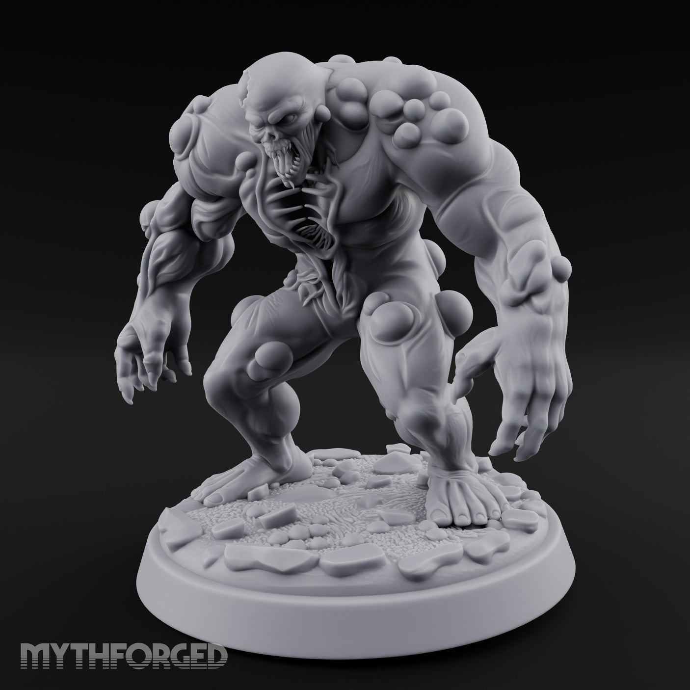 Tumour Riddled Pouncing Mutant Aberration Miniature for Dungeons and Dragons, Pathfinder or other TTRPGs