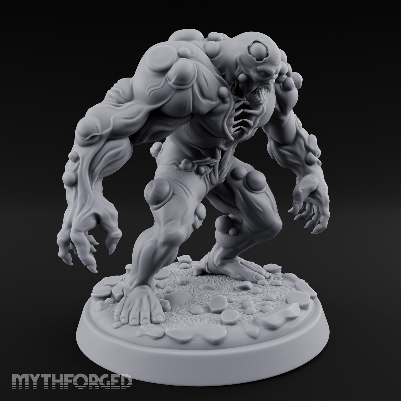 Tumour Riddled Pouncing Mutant Aberration Miniature for Dungeons and Dragons, Pathfinder or other TTRPGs