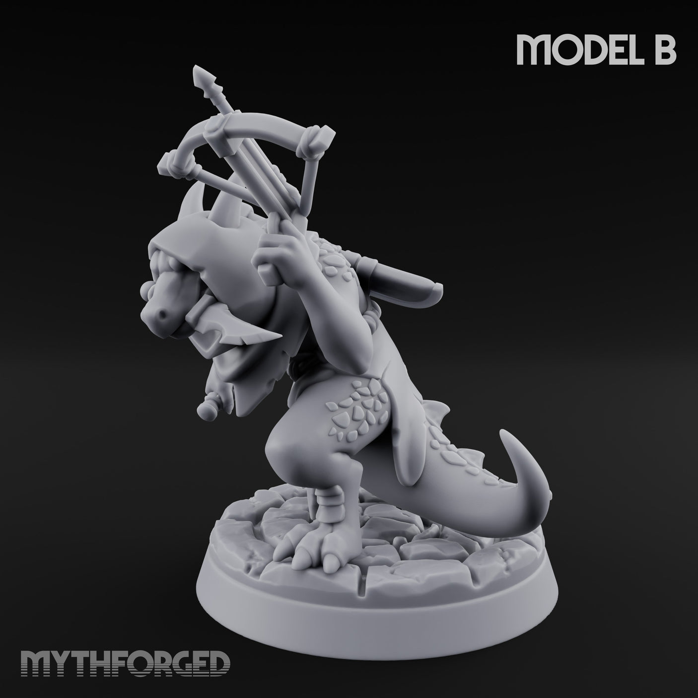Twin Blade Slashing Kobold Assassin B Miniature for Dungeons and Dragons, Pathfinder or other TTRPGs