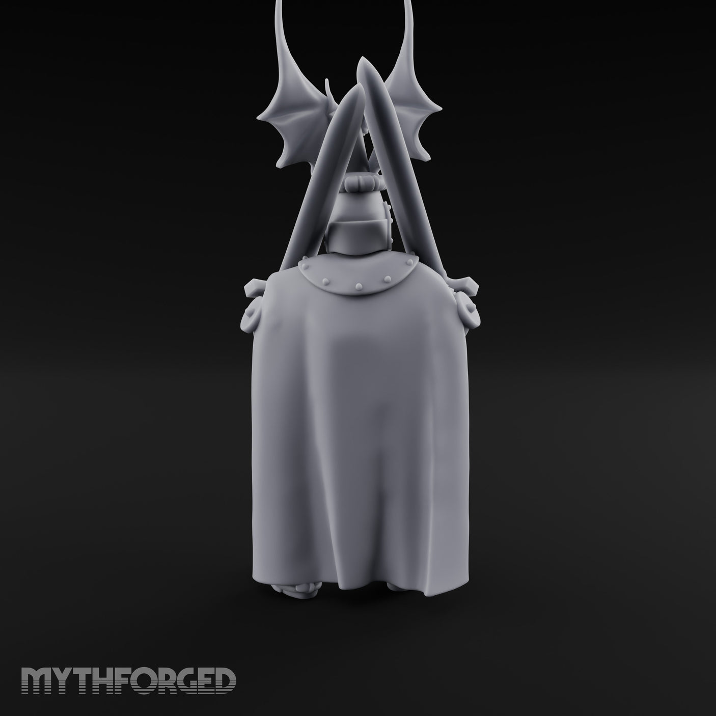 Twin Blades Crossed Human Knight Miniature for Dungeons and Dragons, Pathfinder or other TTRPGs