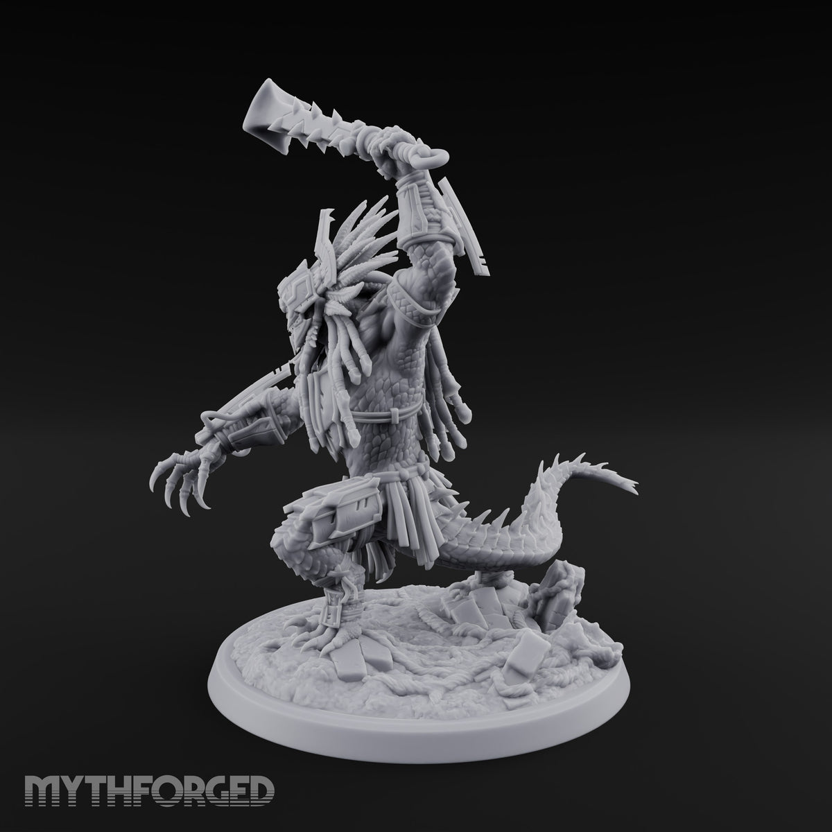 Crowned in Quills, Hungry for Glory Lizardfolk Champion