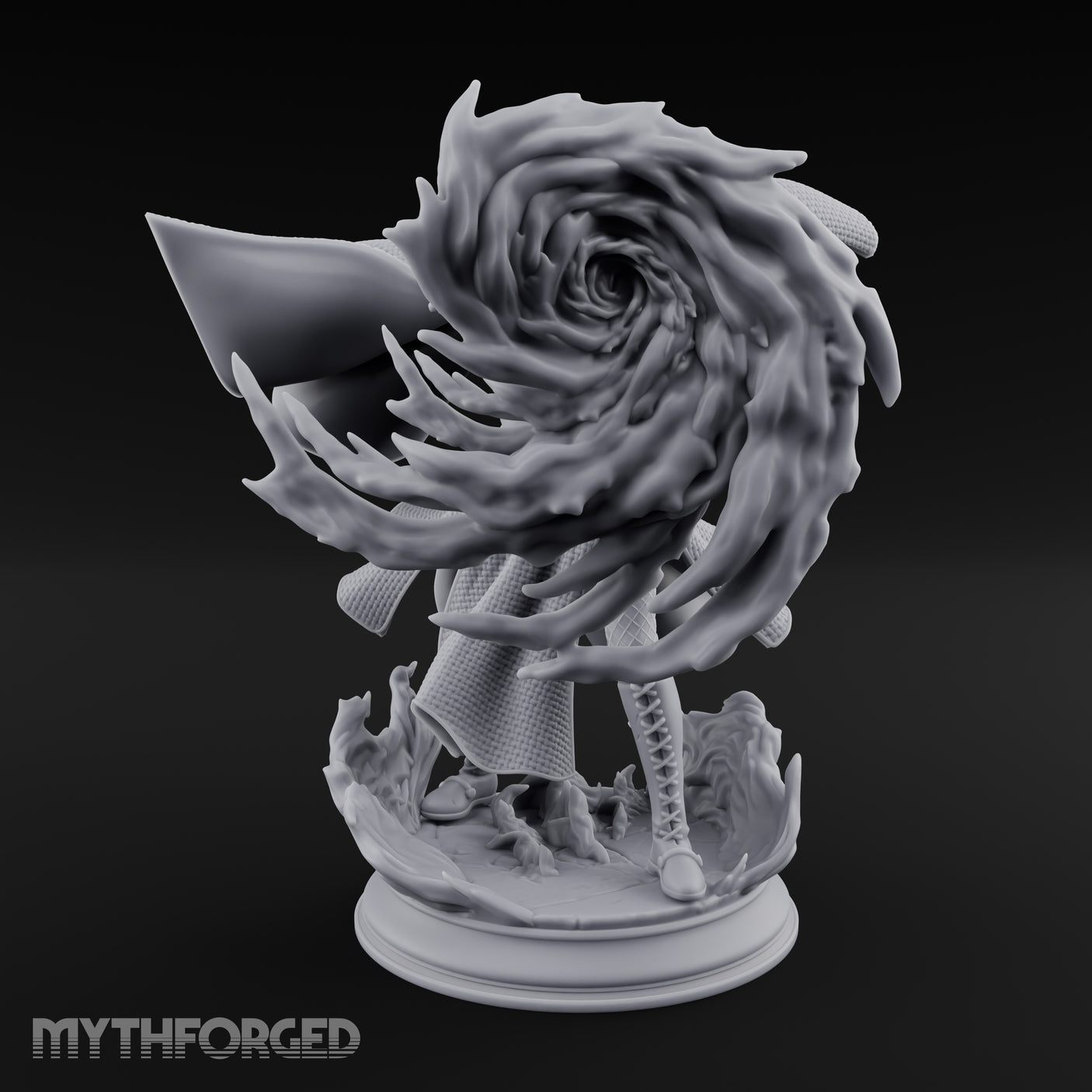 Whirlwind Conjuring Human Witch Miniature for Dungeons and Dragons, Pathfinder or other TTRPGs