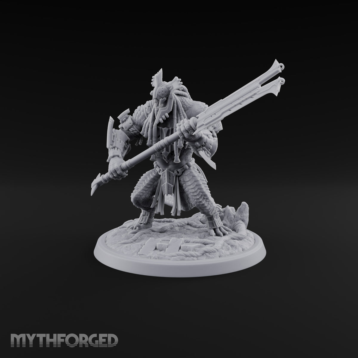 Crowns of Horn, Hearts of Ruin Lizardfolk Polearm Warrior B