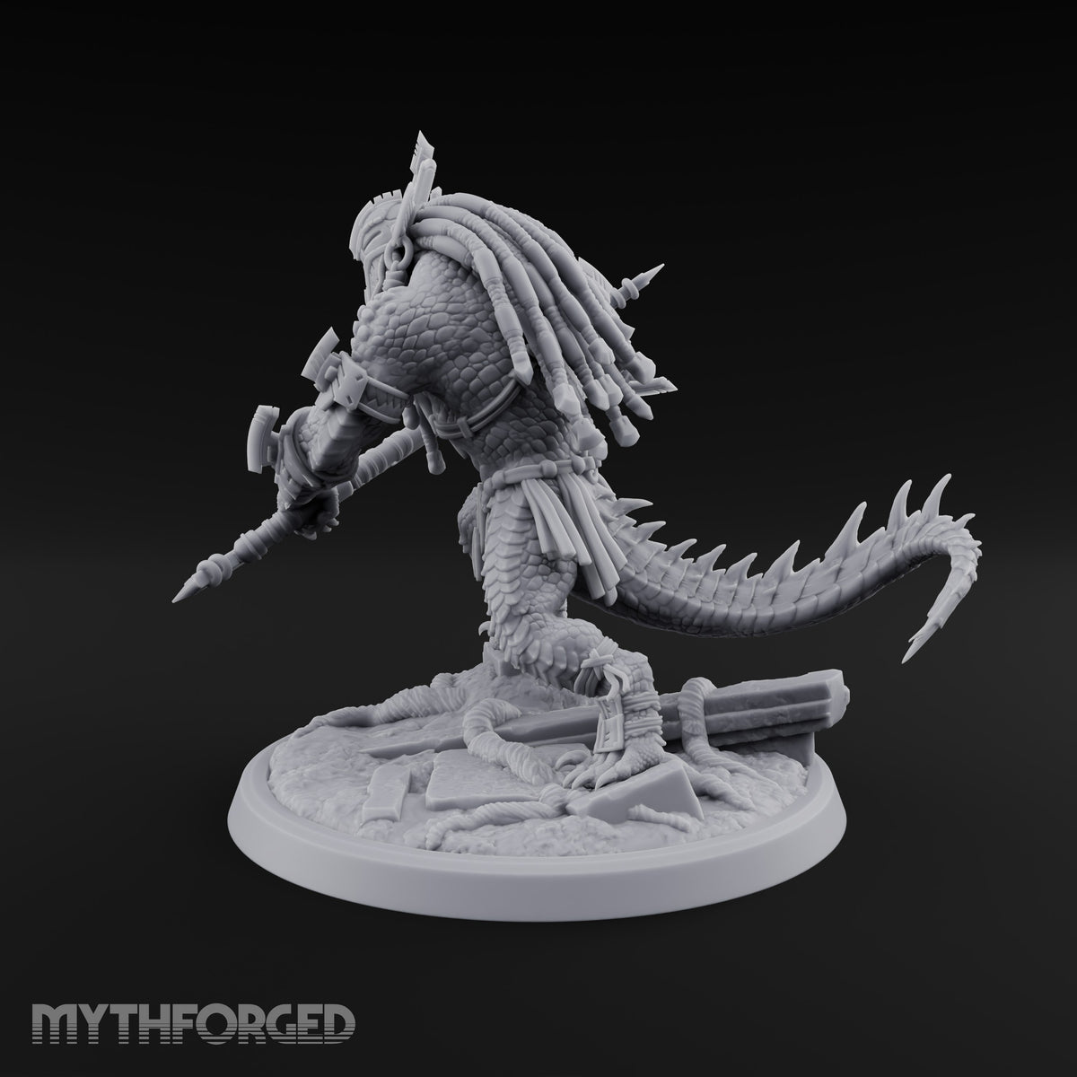 Crowns of Horn, Hearts of Ruin Lizardfolk Polearm Warrior D