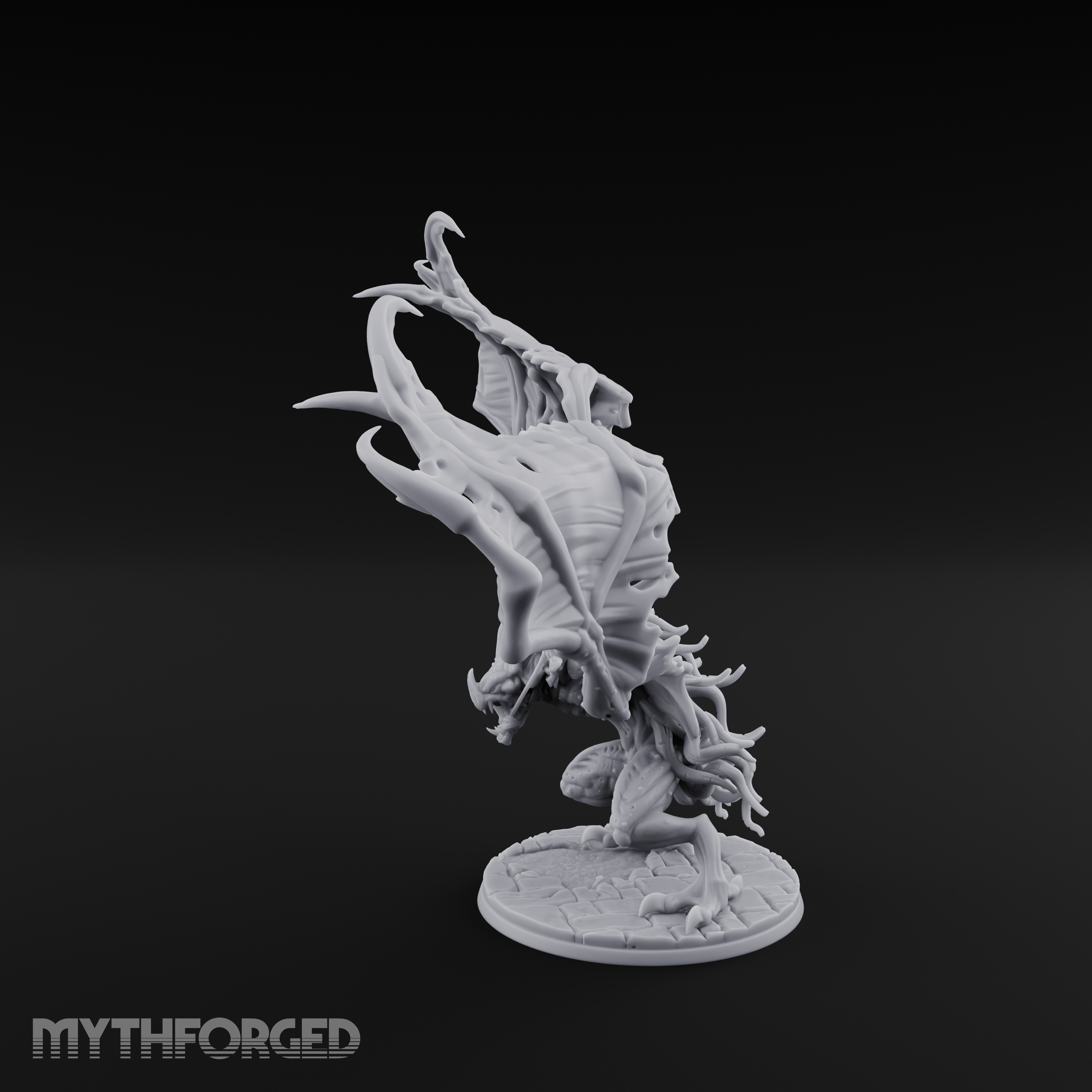 Wings Spread Wide Ghoul Bat Rider