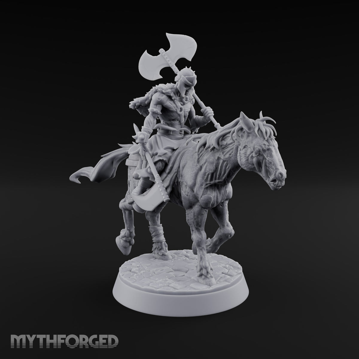 Dead Set Against Rest Zombie Warrior D — Mounted
