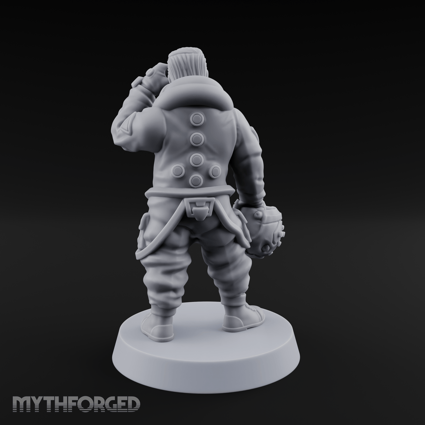 Cool As Ice Human Pilot Miniature for Dungeons and Dragons, Pathfinder or other TTRPGs