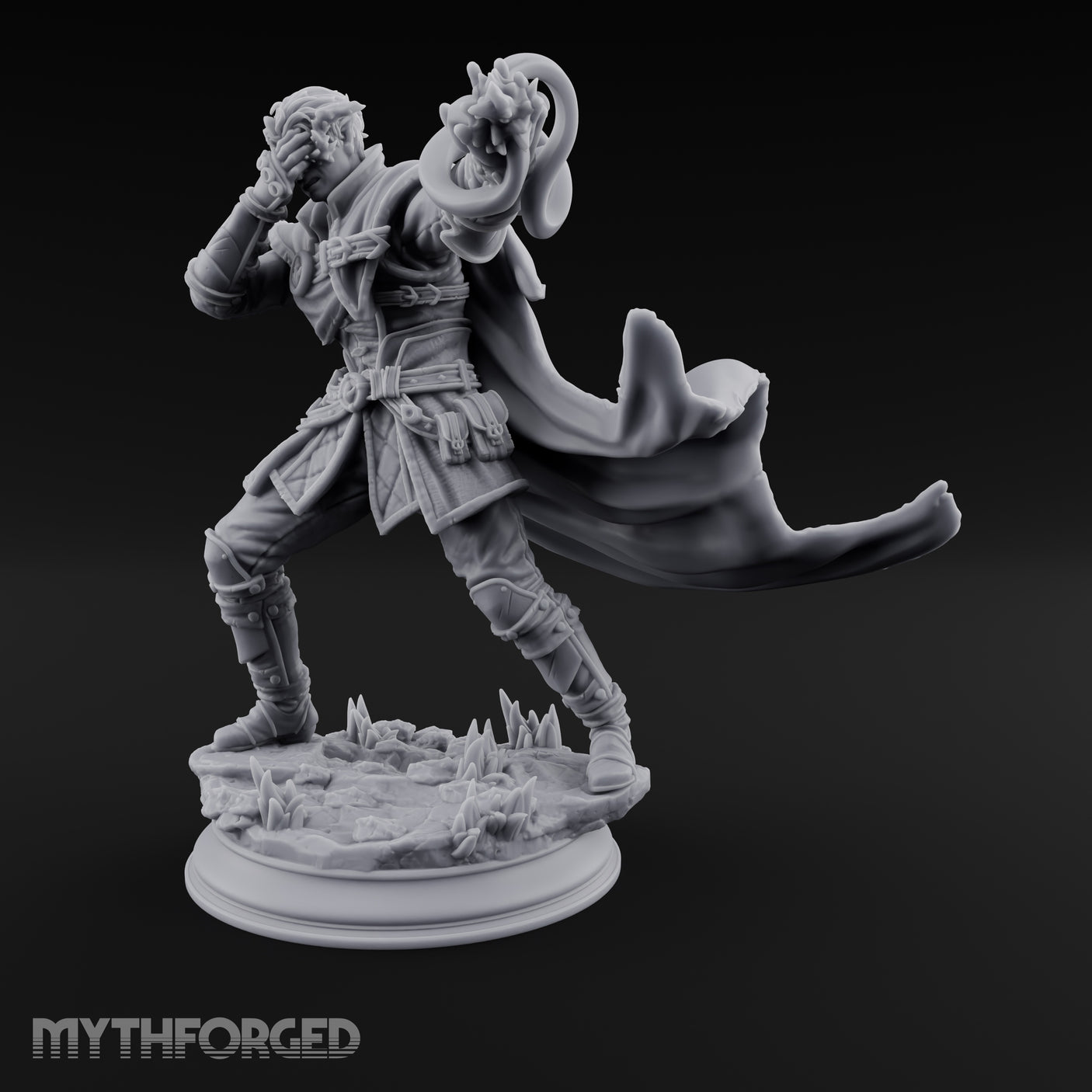 Blinded by the Light Elf Warlock Miniature for Dungeons and Dragons, Pathfinder or other TTRPGs