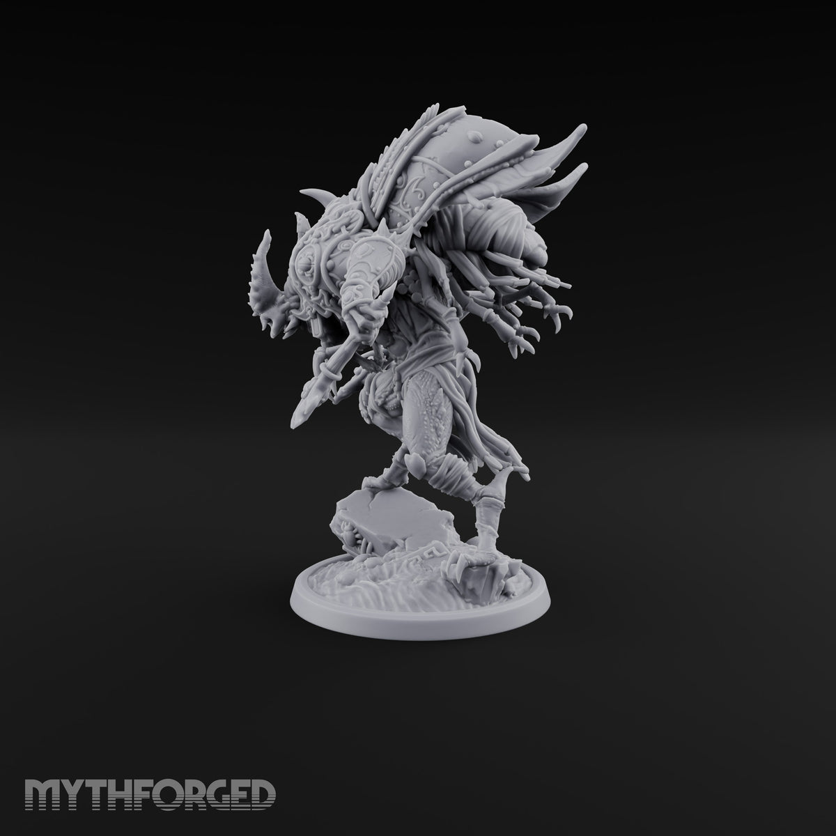 Poised to Strike Scarabfolk Warrior A