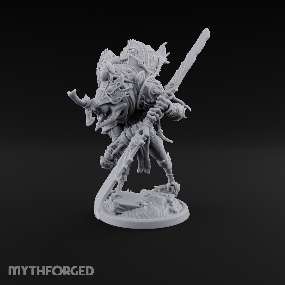 Poised to Strike Scarabfolk Warrior C