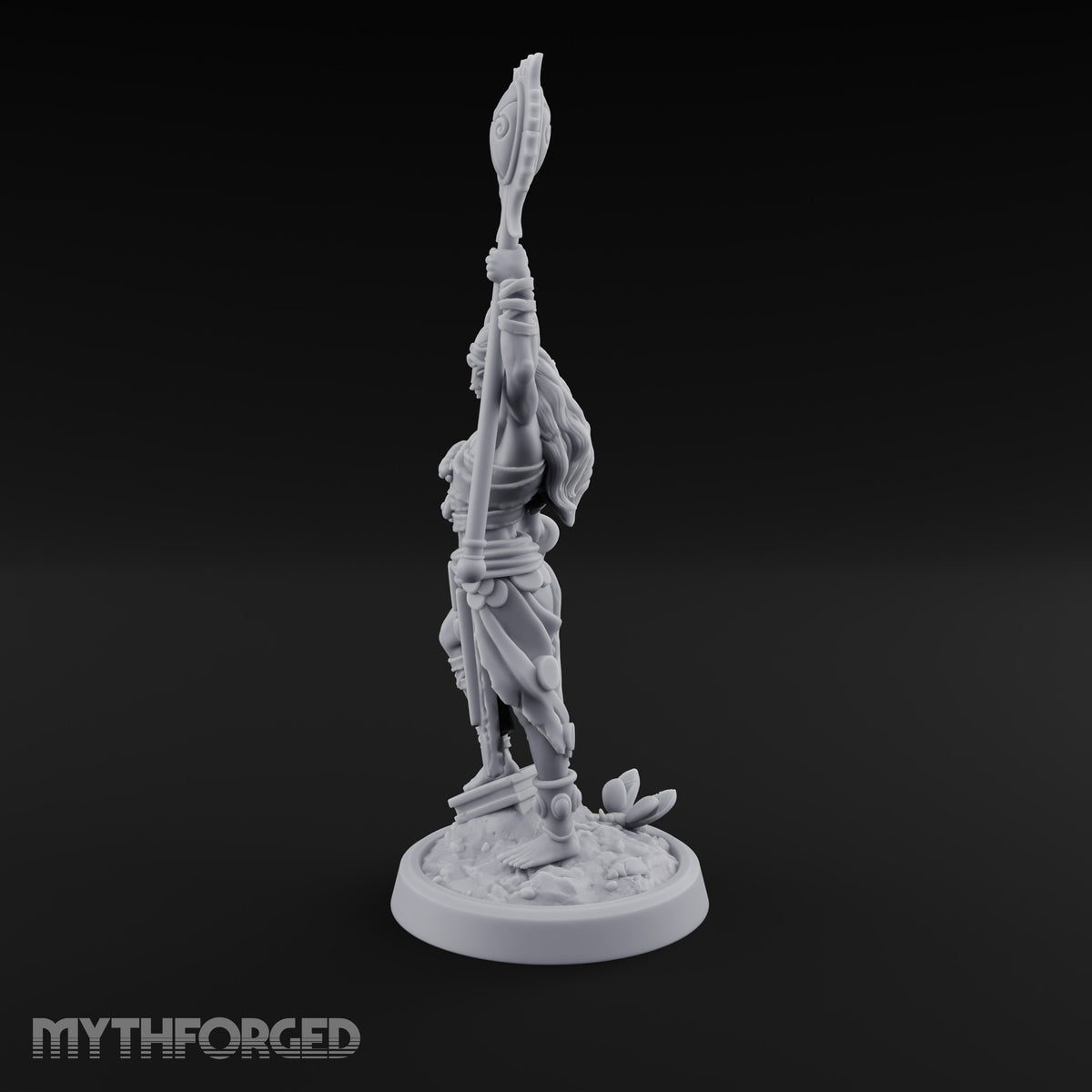 Weapons Raised Insect Worshipping Zealot A Miniature for Dungeons and Dragons, Pathfinder or other TTRPGs