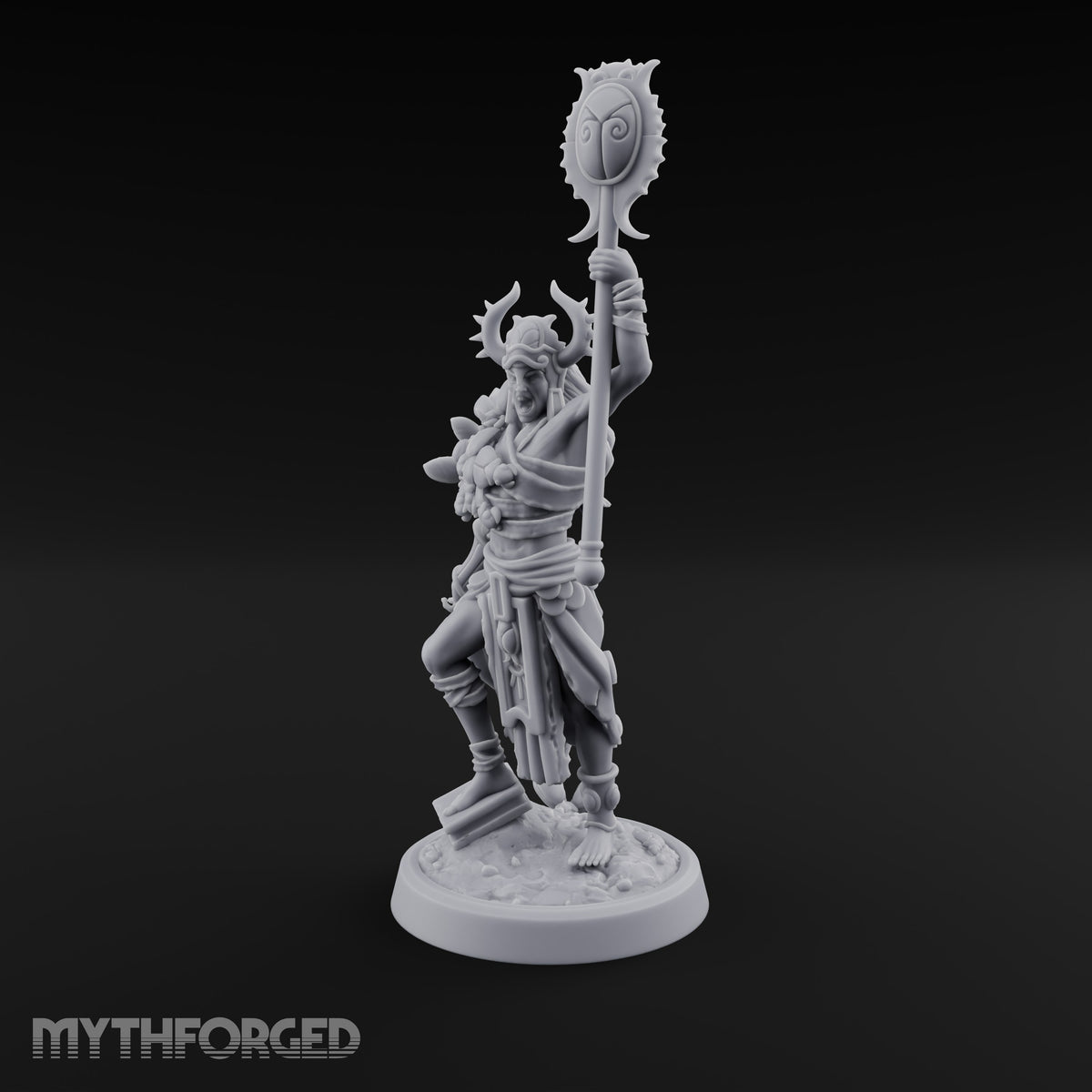 Weapons Raised Insect Worshipping Zealot A Miniature for Dungeons and Dragons, Pathfinder or other TTRPGs